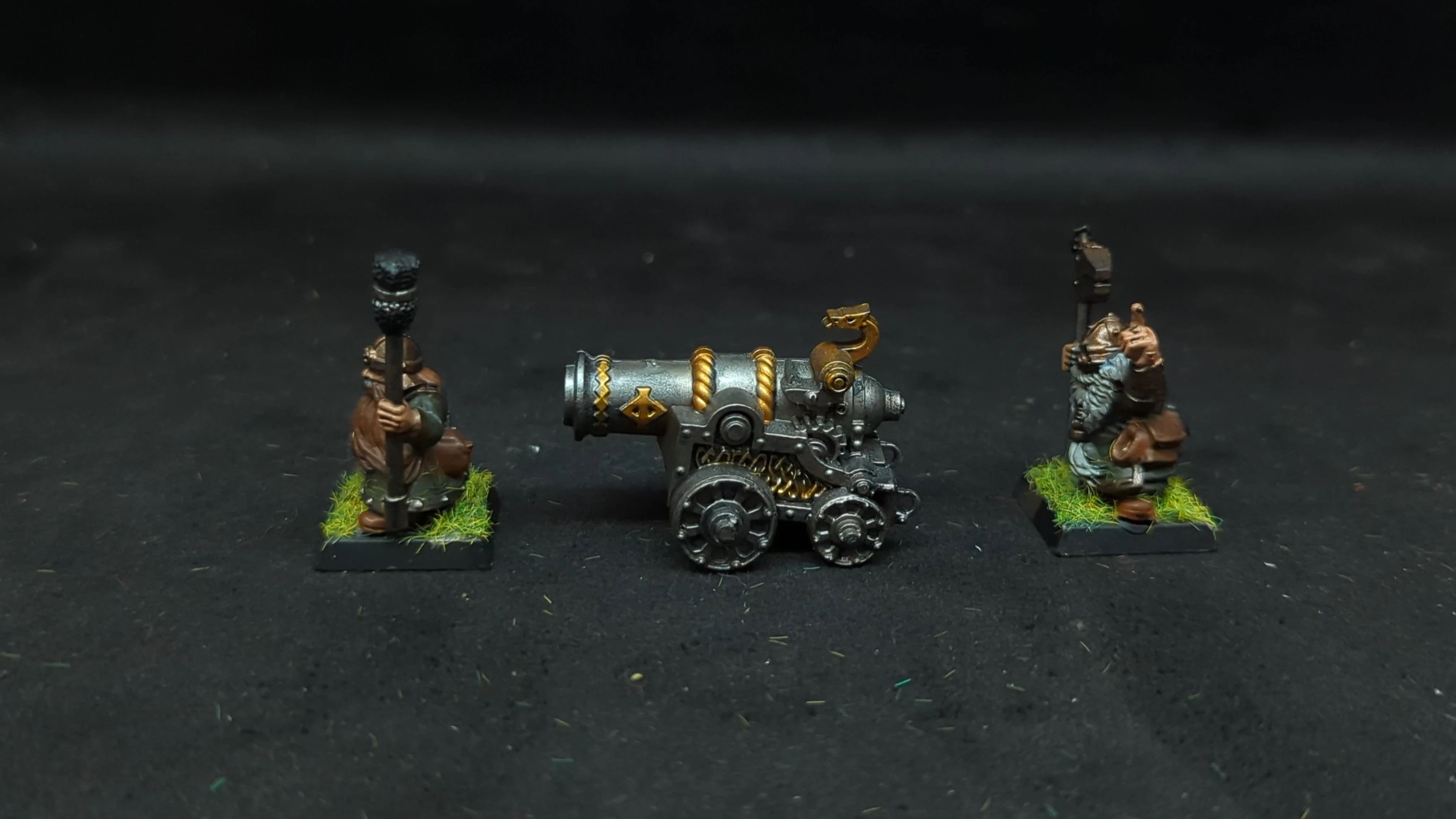 The Old World The Old World Dwarfen Mountain Holds Cannon x3 OOP Painted - Image 3