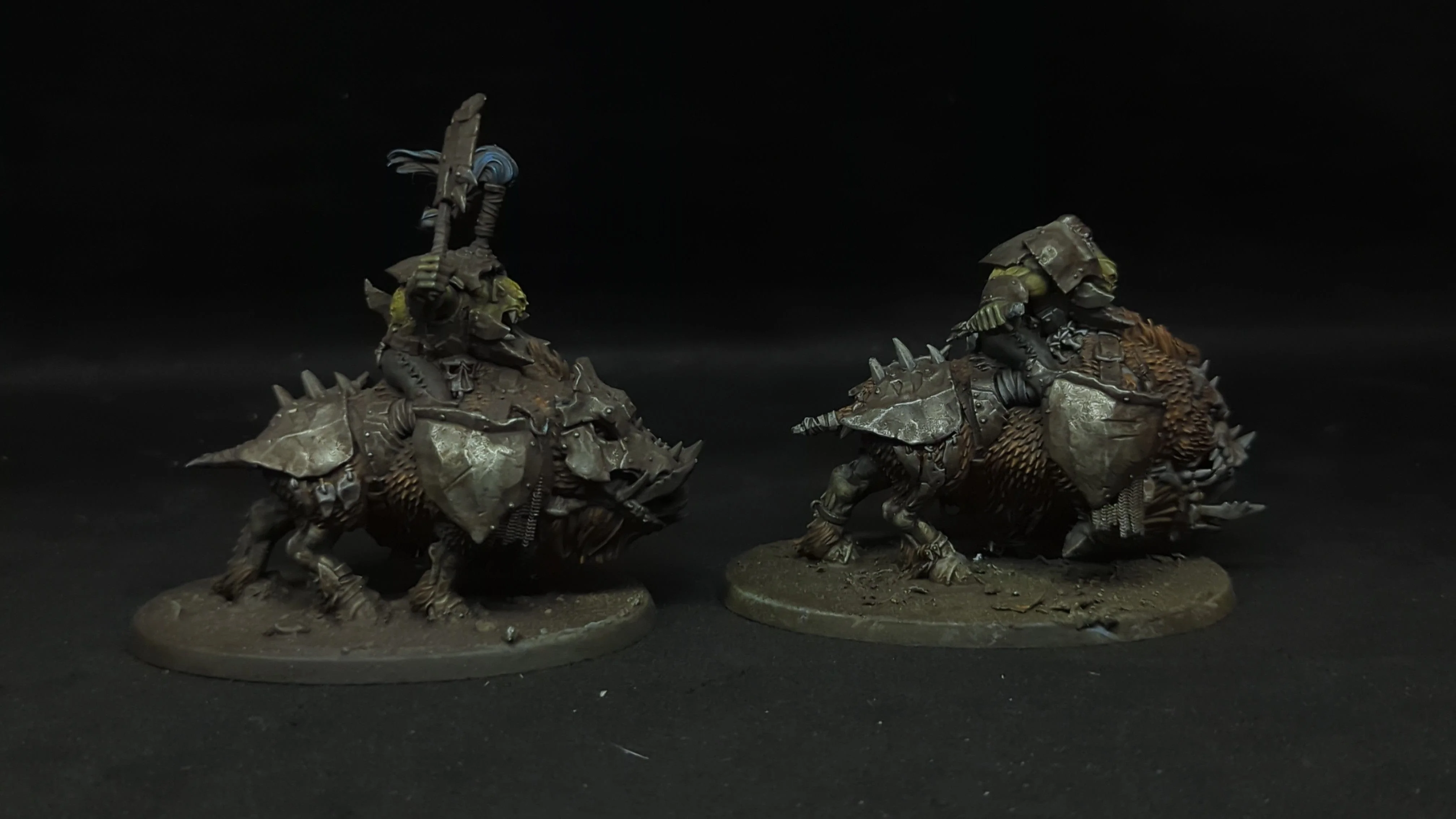 Age of Sigmar Orruk Warclans Gore-Gruntas x2 Painted - Image 5