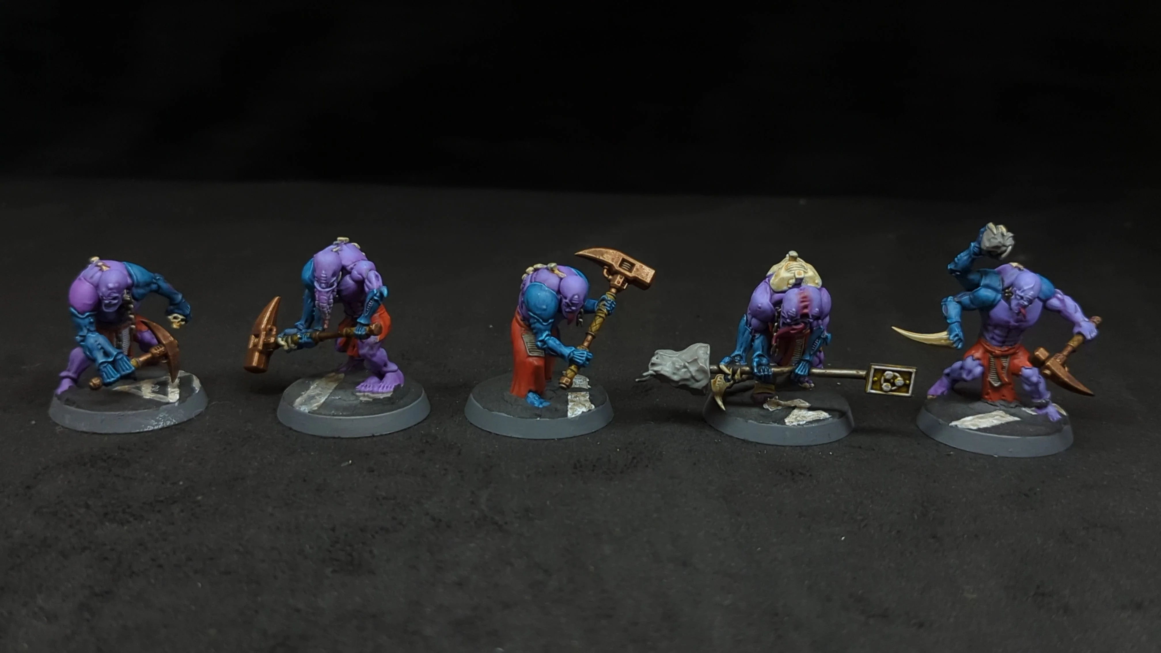 Warhammer 40k Genestealer Cults Aberrants x5 Painted - Image 2