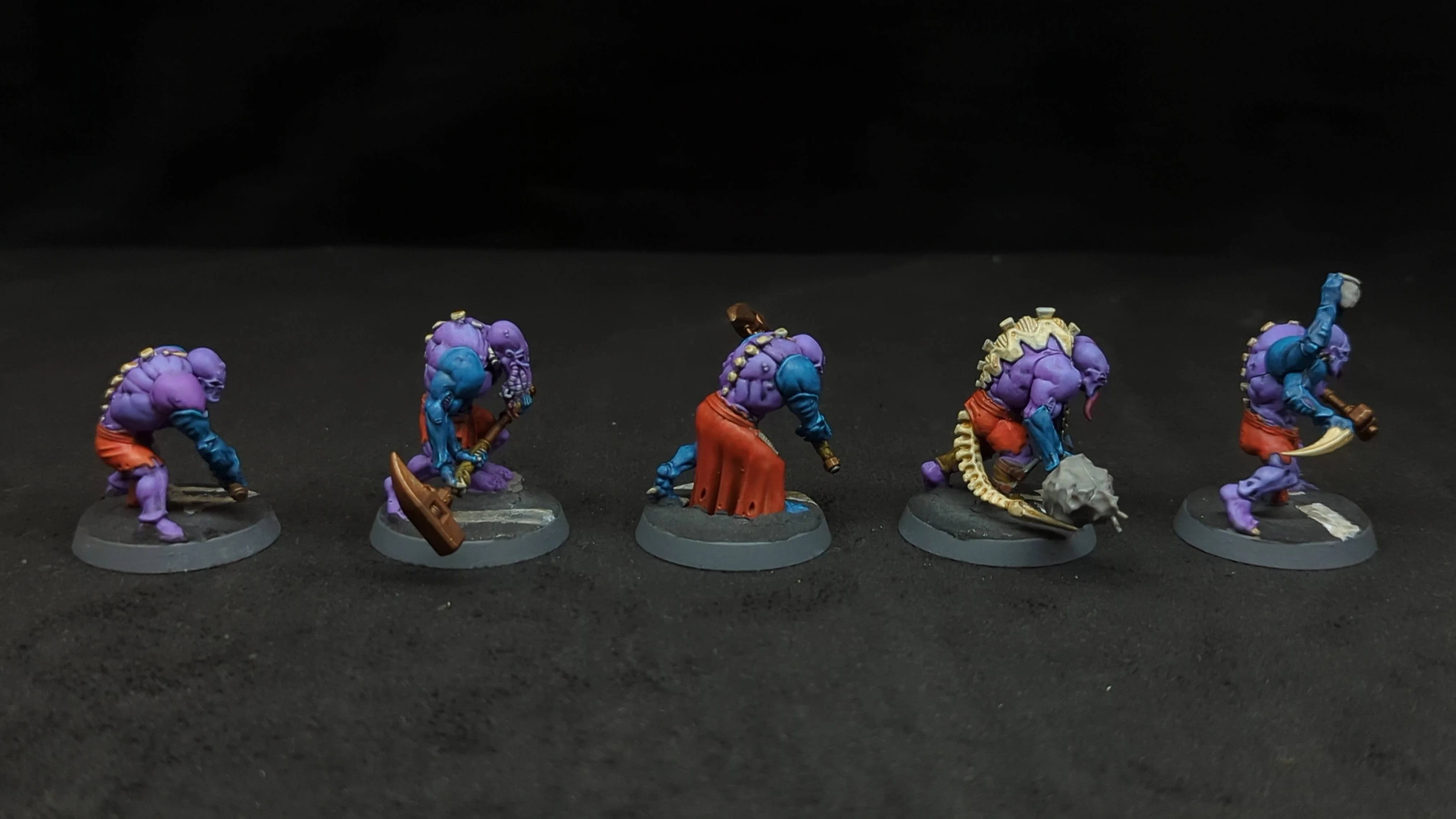 Warhammer 40k Genestealer Cults Aberrants x5 Painted - Image 3
