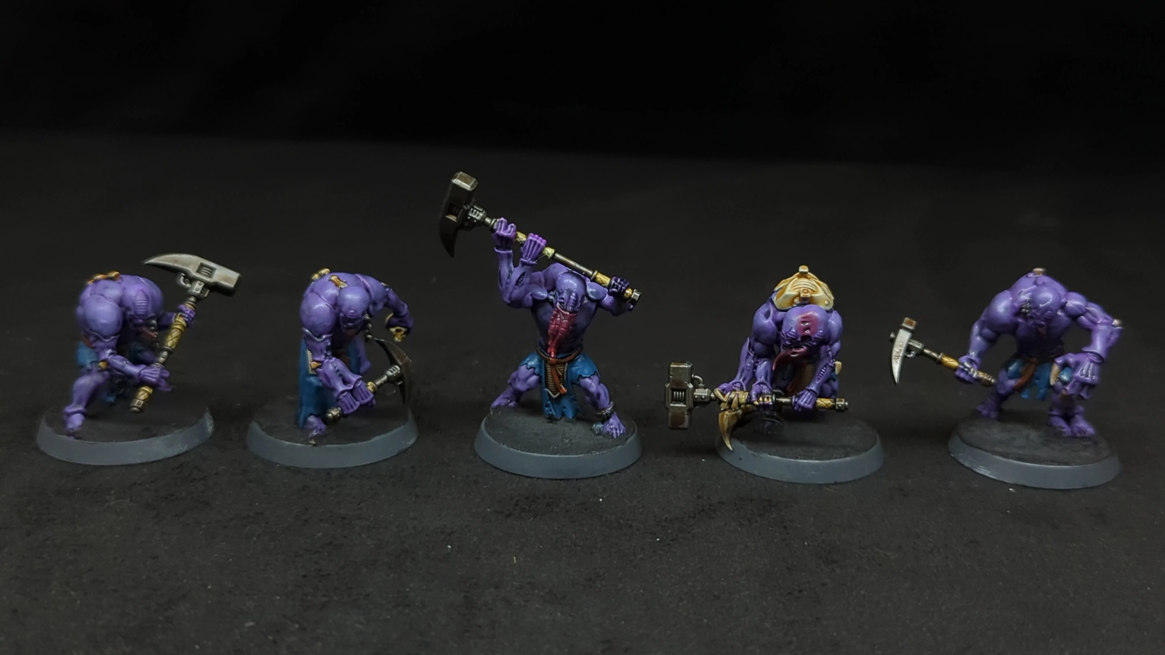 Warhammer 40k Genestealer Cults Aberrants x5 Painted - Image 2