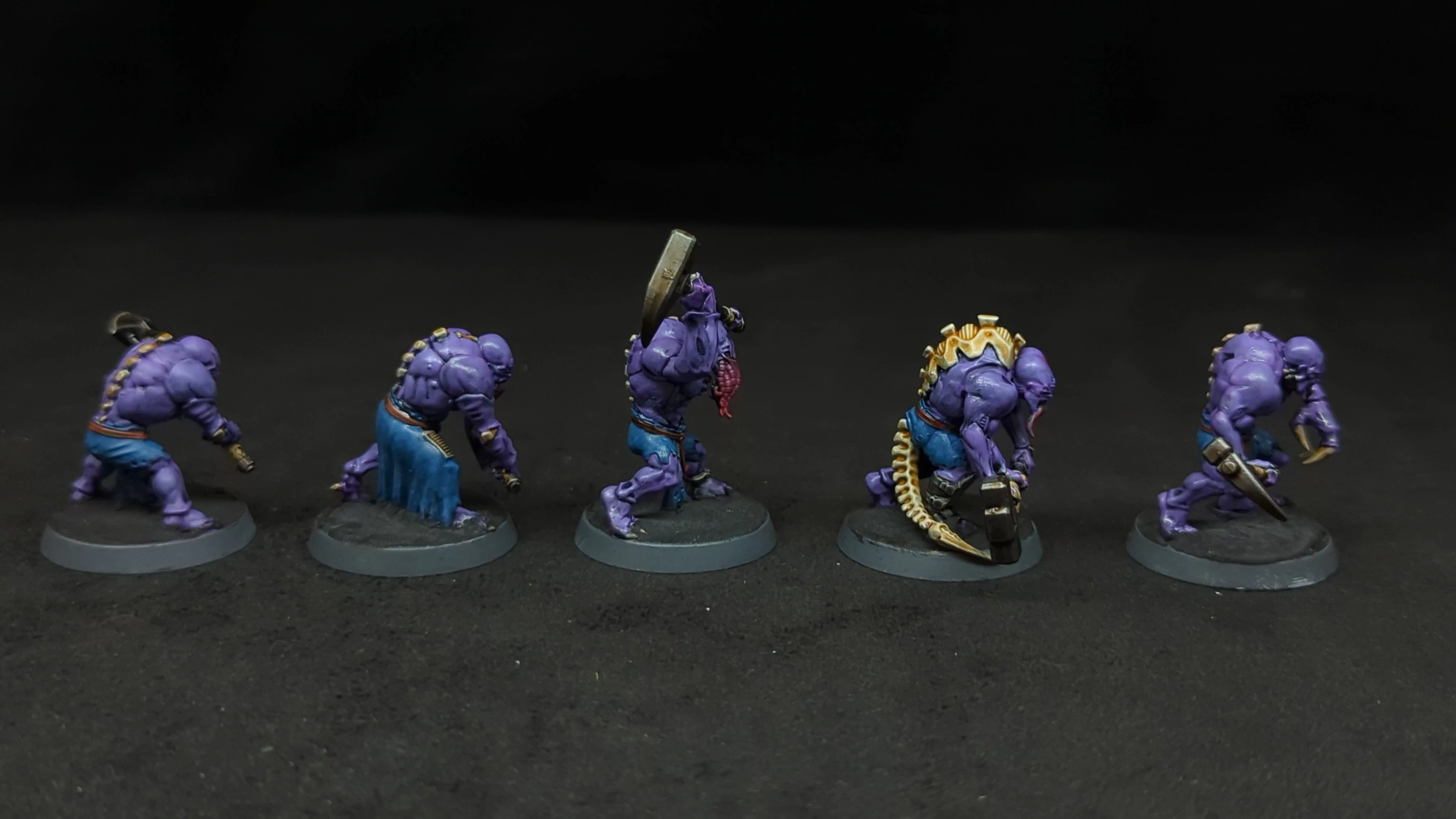 Warhammer 40k Genestealer Cults Aberrants x5 Painted - Image 3