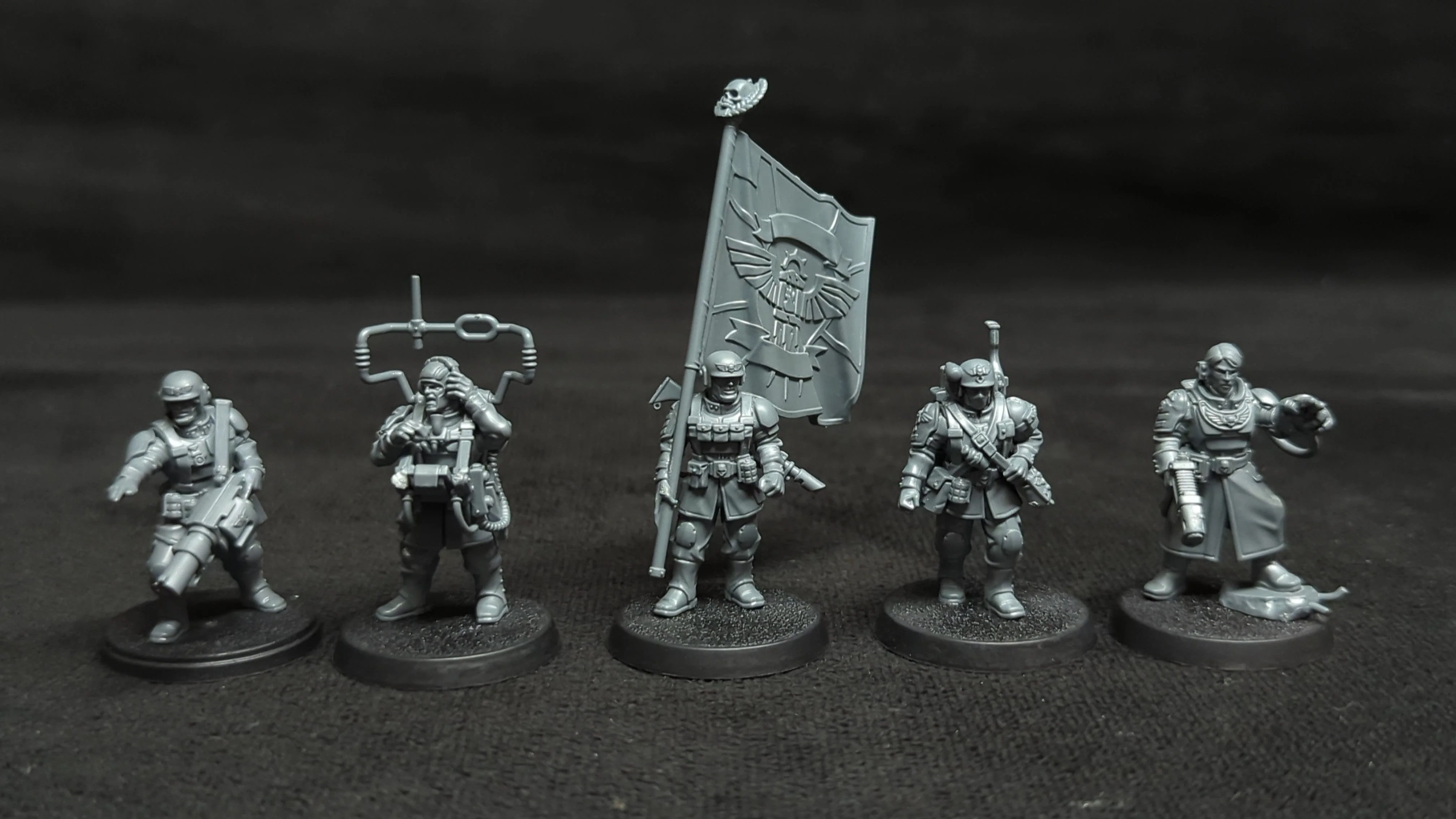 Warhammer 40k Astra Militarum Cadian Command Squad x5 - Image 2