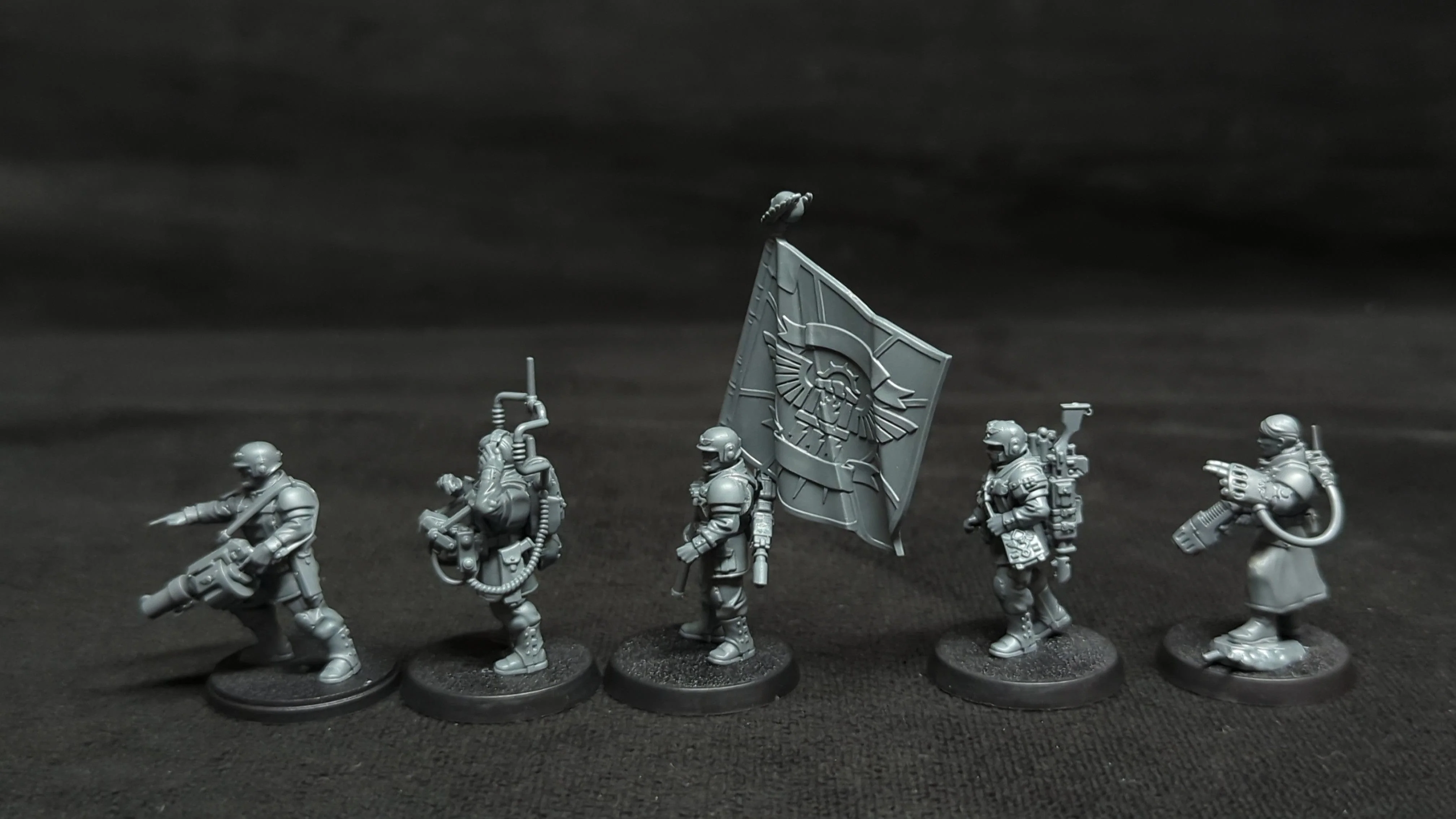 Warhammer 40k Astra Militarum Cadian Command Squad x5 - Image 3