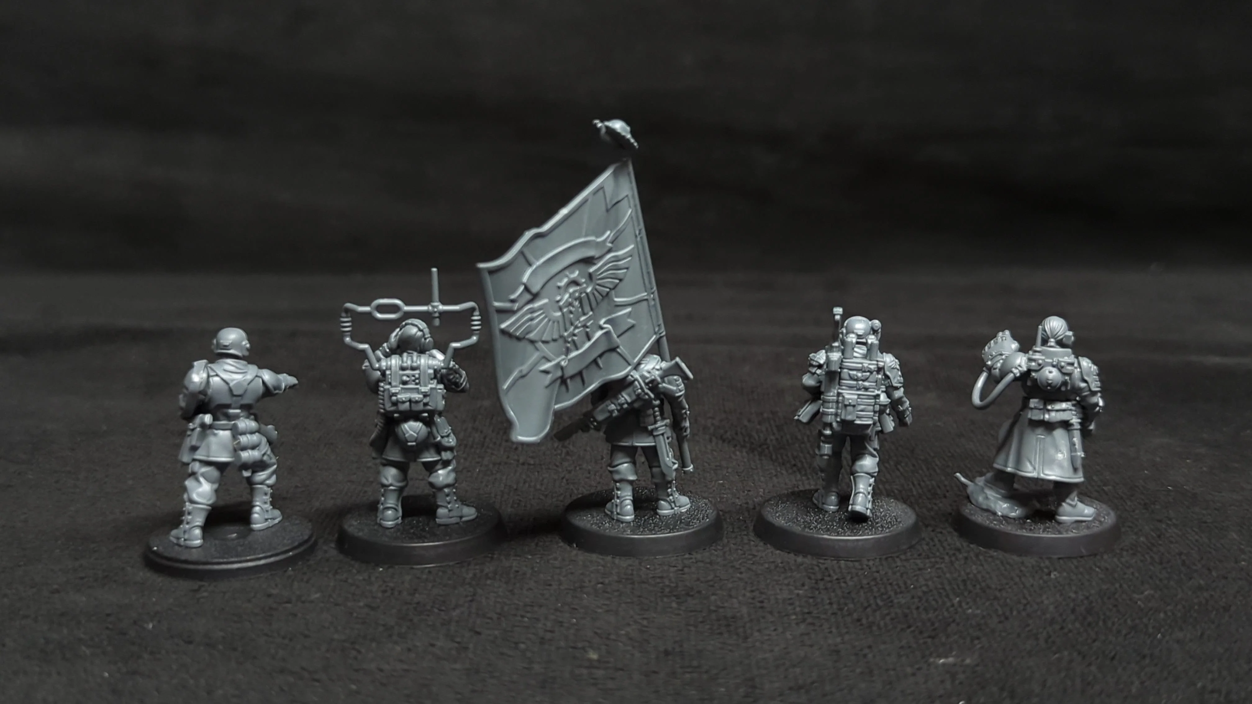 Warhammer 40k Astra Militarum Cadian Command Squad x5 - Image 4