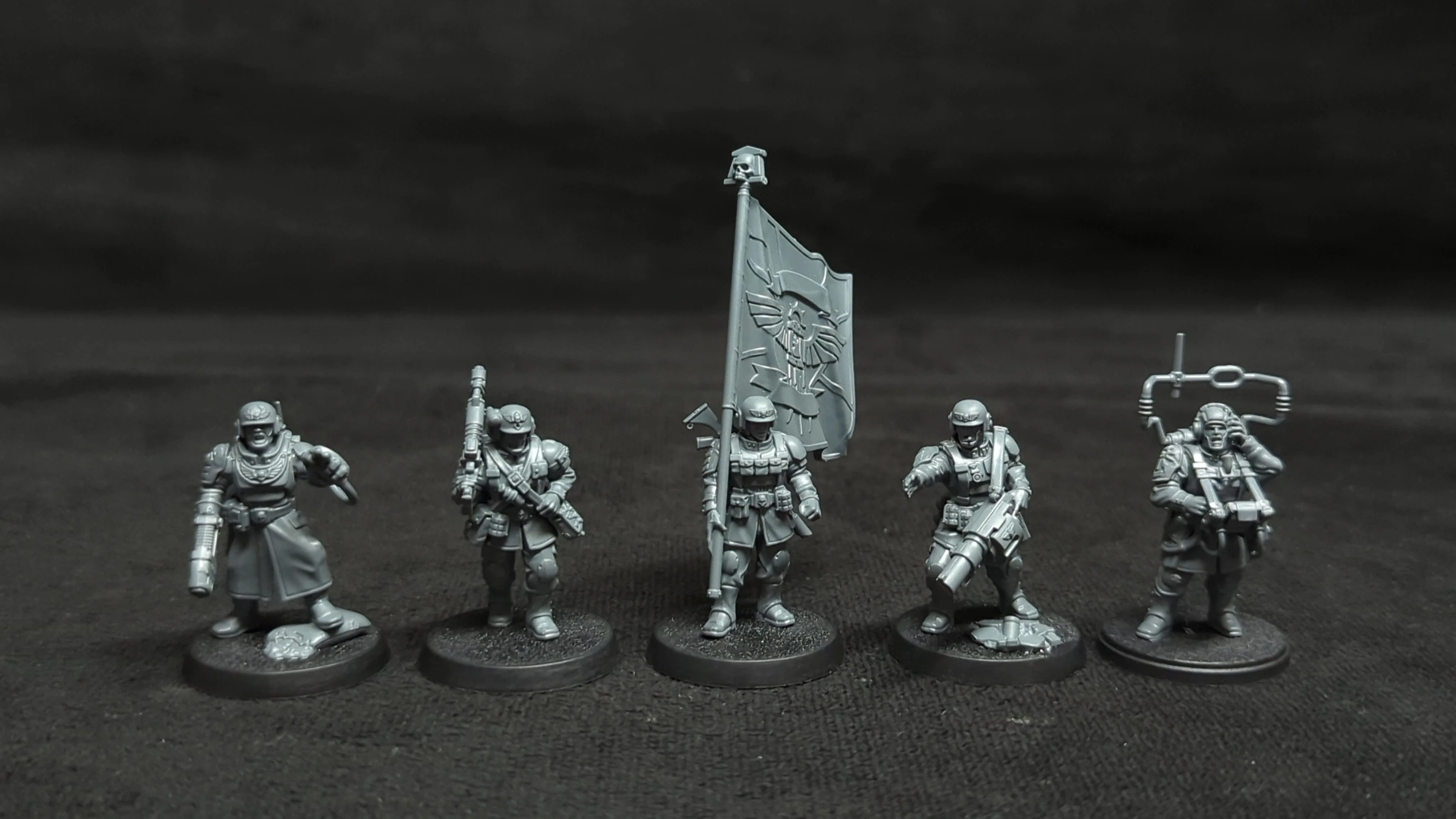 Warhammer 40k Astra Militarum Cadian Command Squad x5 - Image 2