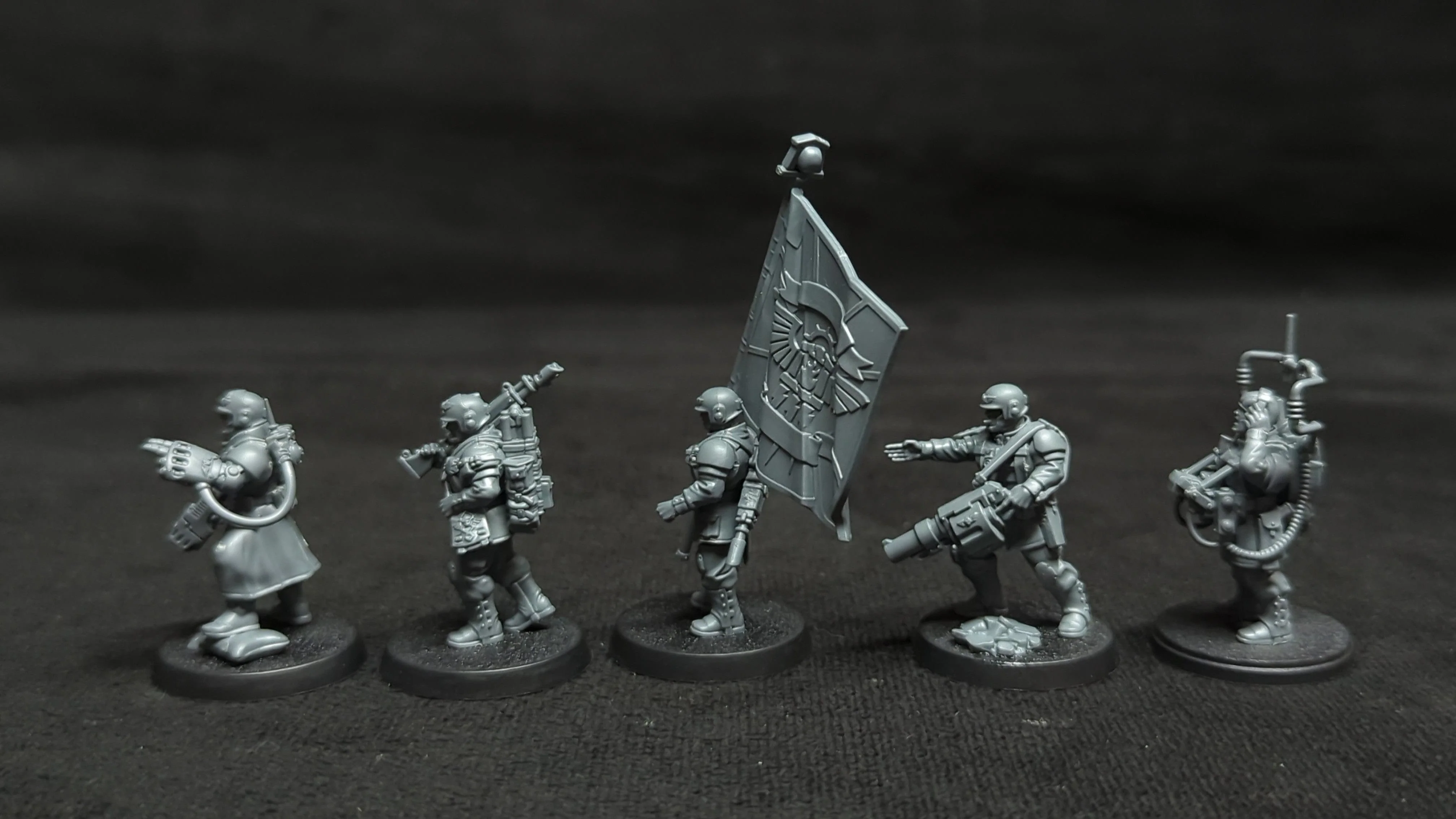 Warhammer 40k Astra Militarum Cadian Command Squad x5 - Image 3