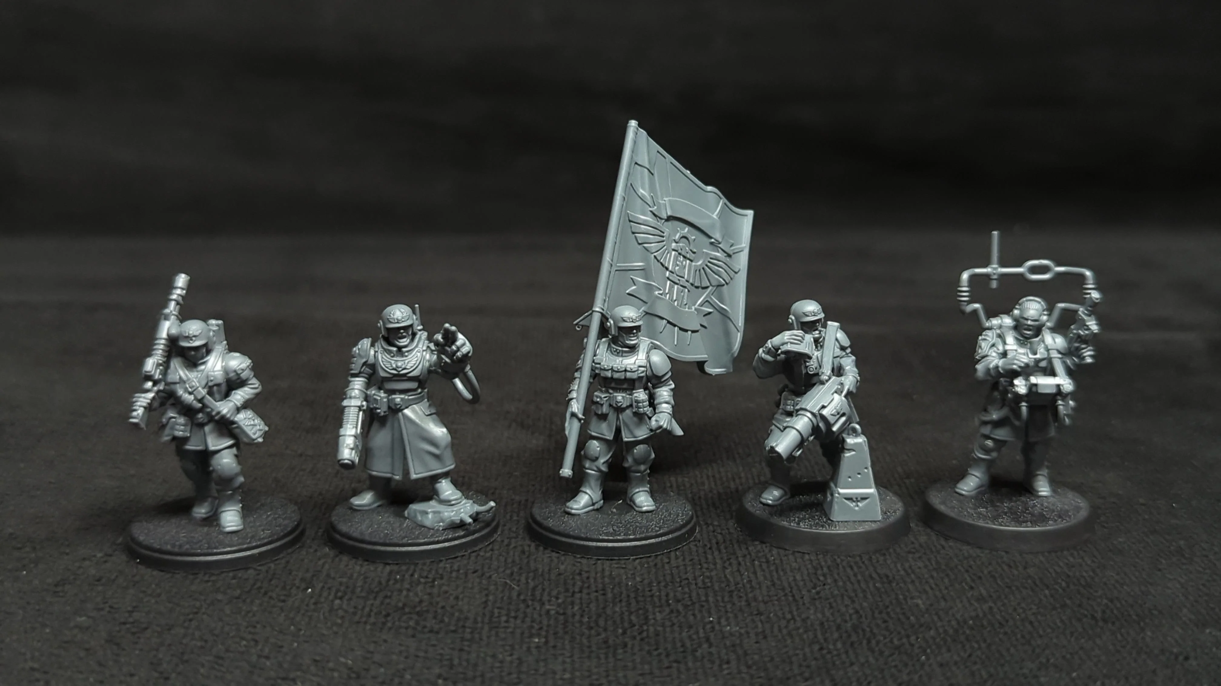 Warhammer 40k Astra Militarum Cadian Command Squad x5 - Image 2