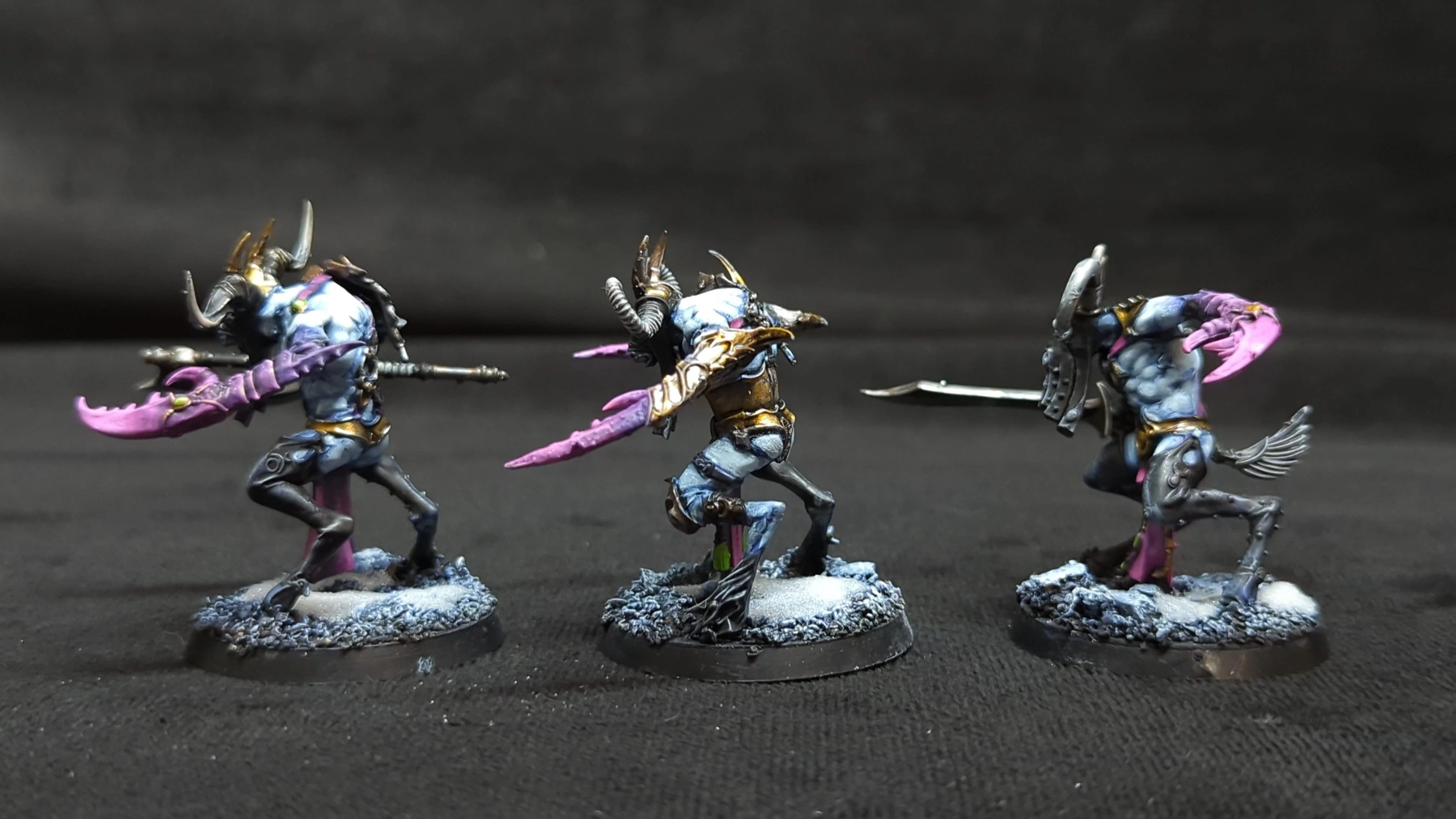 Age of Sigmar Hedonites of Slaanesh Slaangor Fiendbloods x3 Painted - Image 3