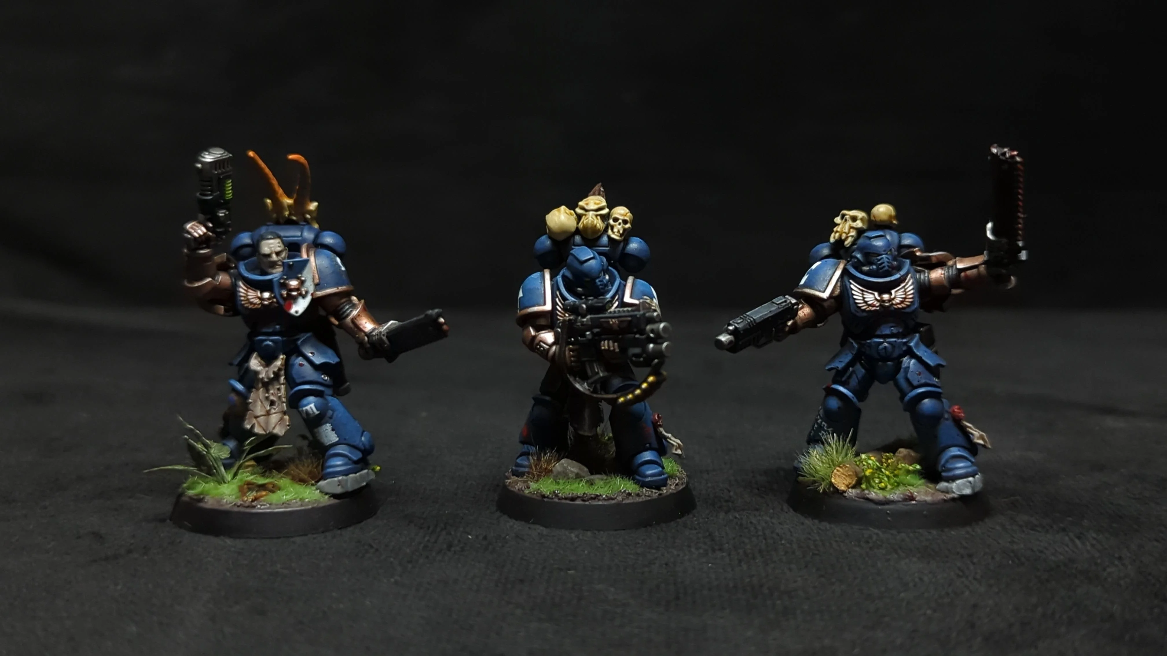 Warhammer 40k Space Marines Primaris Intercessors x3 Painted - Image 2