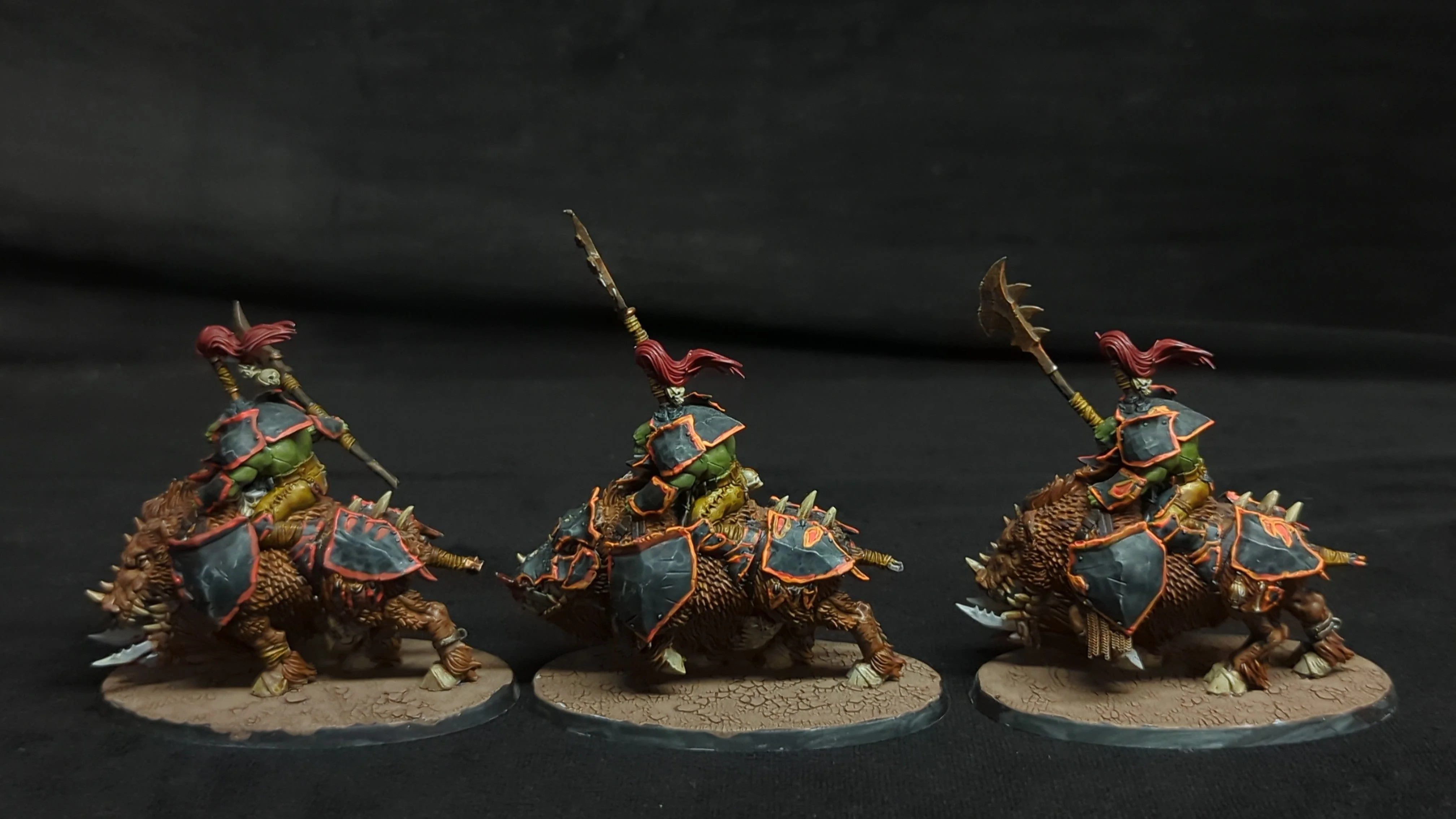 Age of Sigmar Orruk Warclans Gore-Gruntas x3 Painted - Image 3