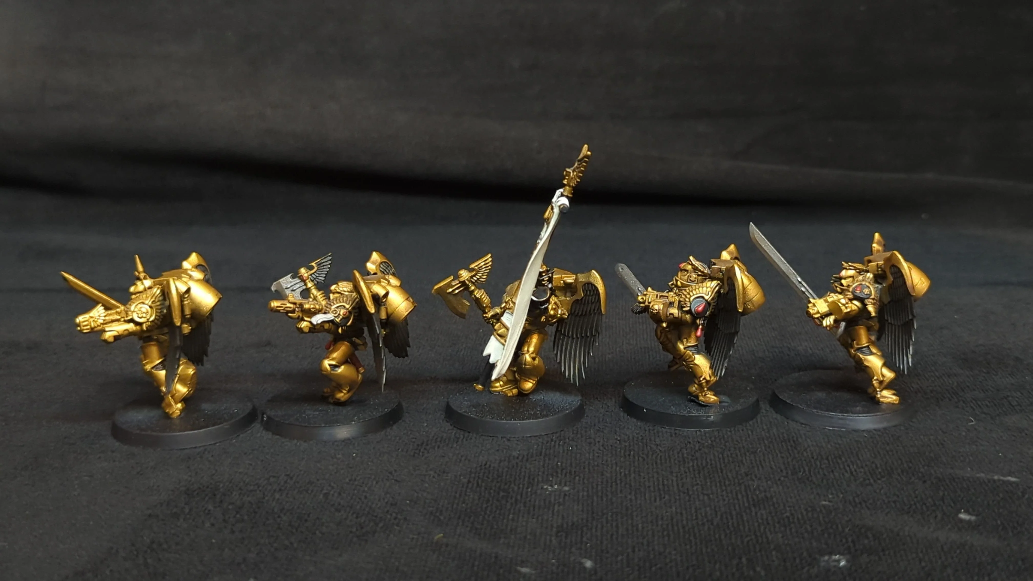 Warhammer 40k Blood Angels Sanguinary Guard x5 Painted - Image 3