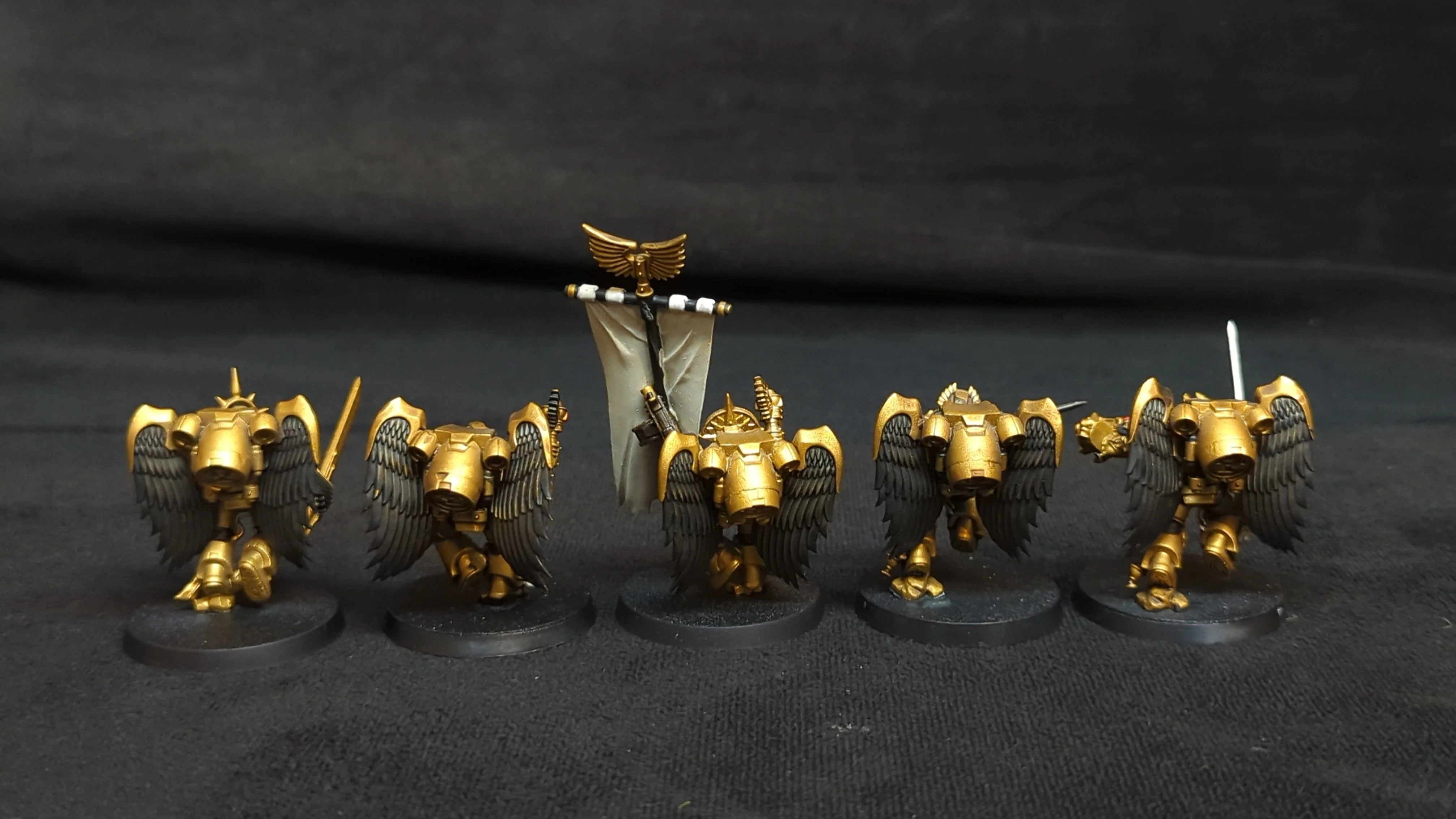 Warhammer 40k Blood Angels Sanguinary Guard x5 Painted - Image 4