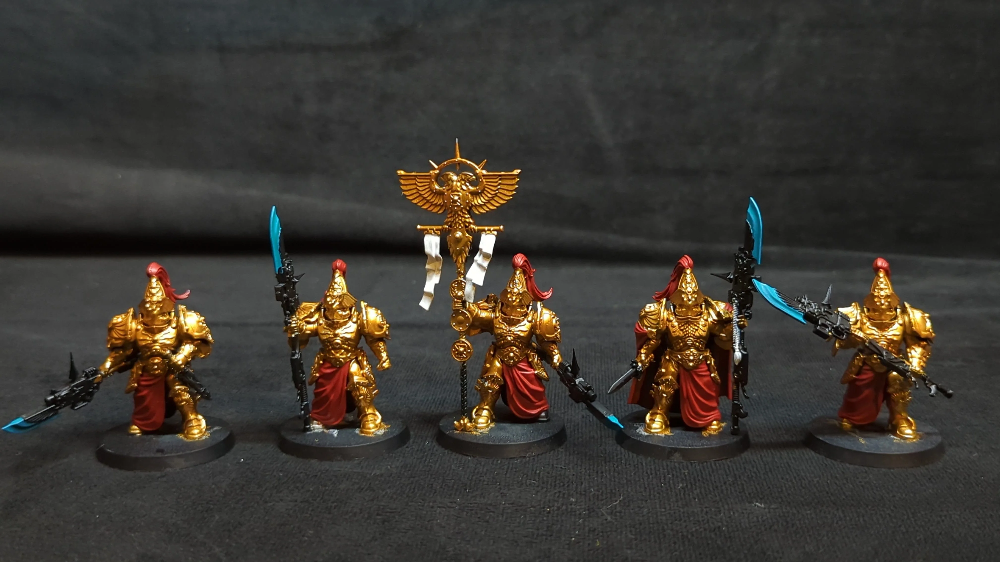 Warhammer 40k Adeptus Custodes Custodian Wardens x5 - Image 2