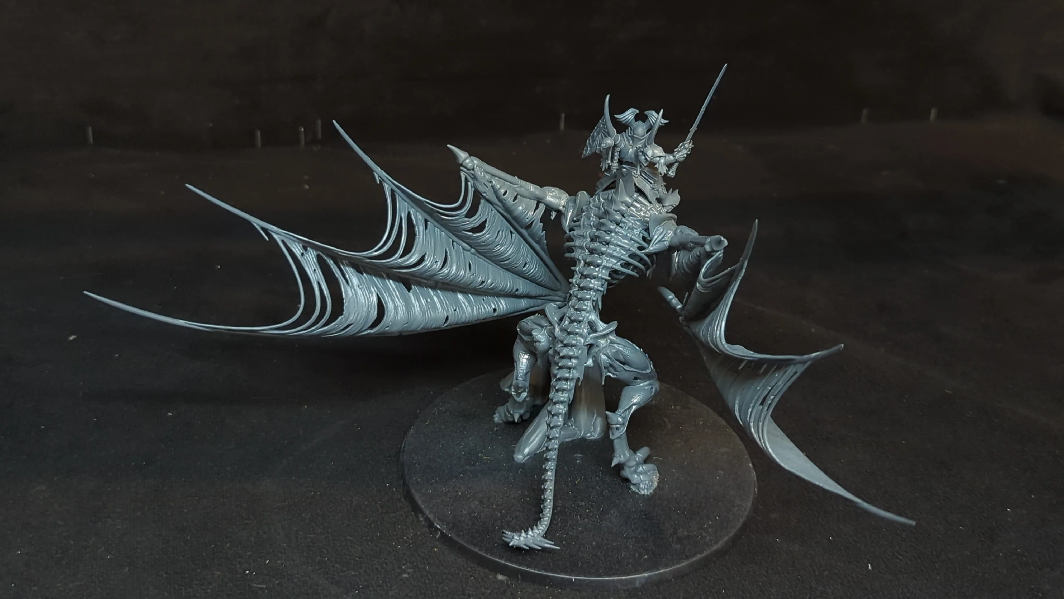 Age of Sigmar Flesh-eater Courts, Soulblight Gravelord Vampire Lord on Royal Zombie Dragon x1 - Image 2