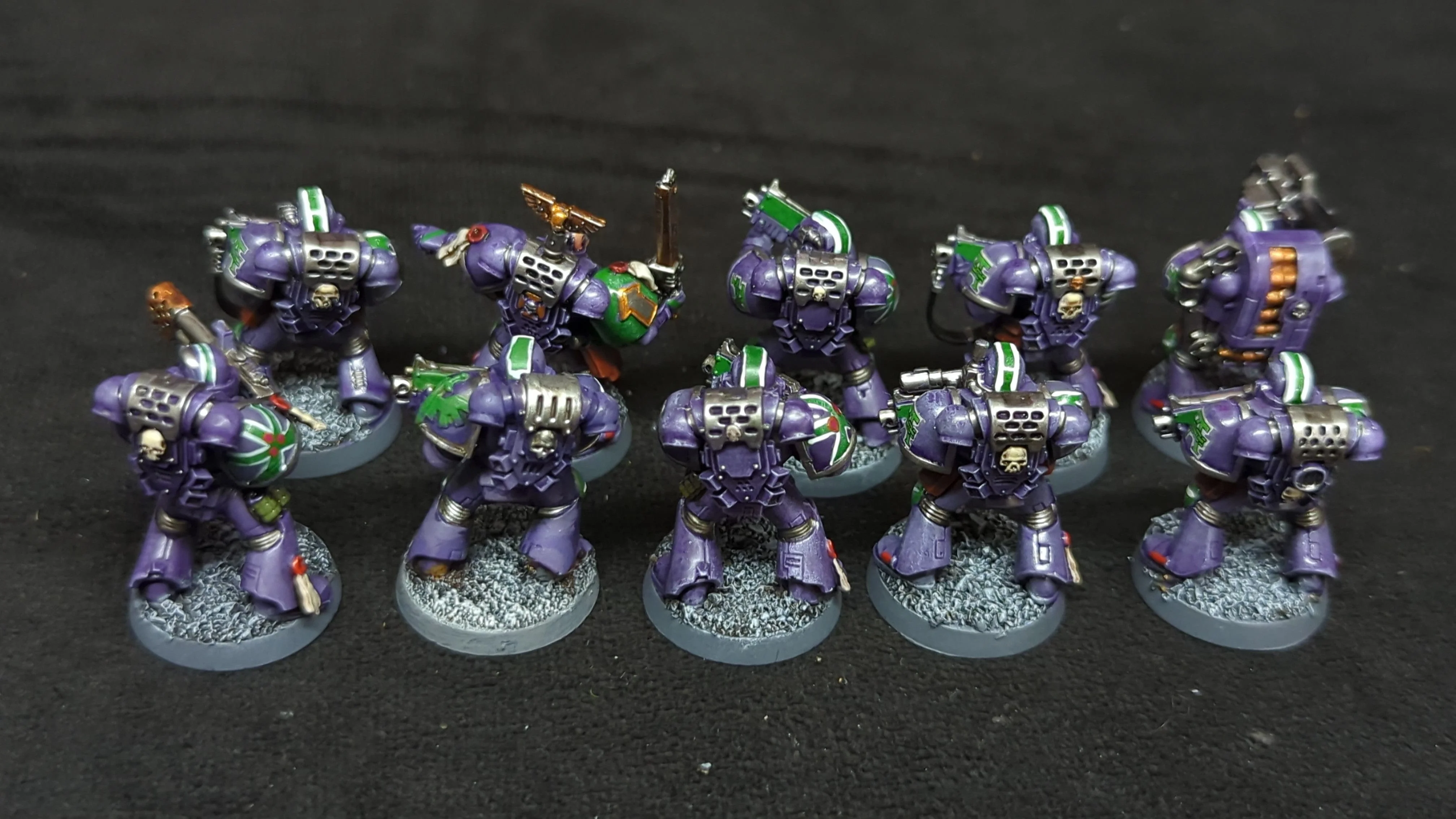 Warhammer 40k Space Marines Tactical Squad x10 Painted - Image 2