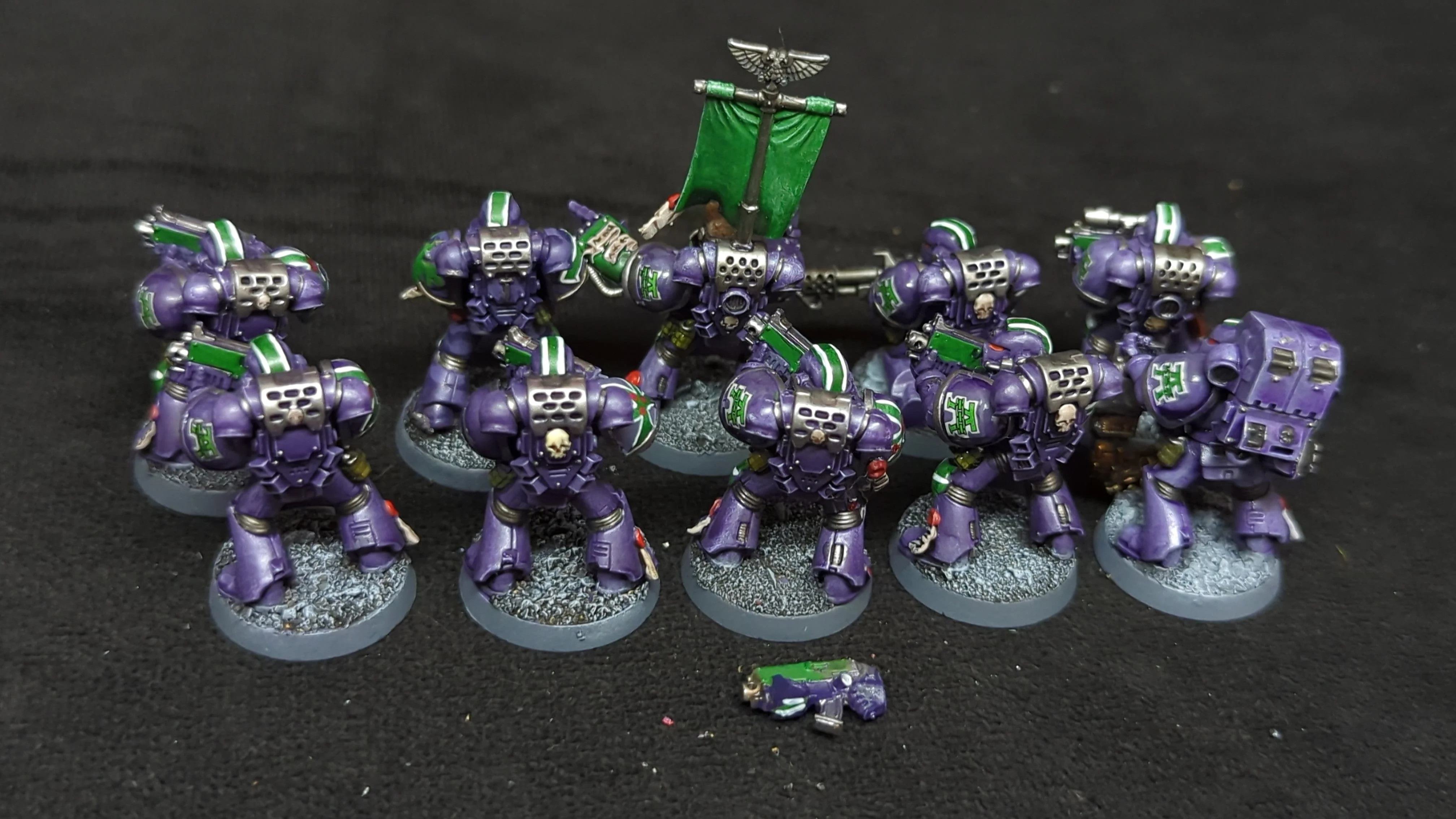 Warhammer 40k Space Marines Tactical Squad x10 Painted - Image 2