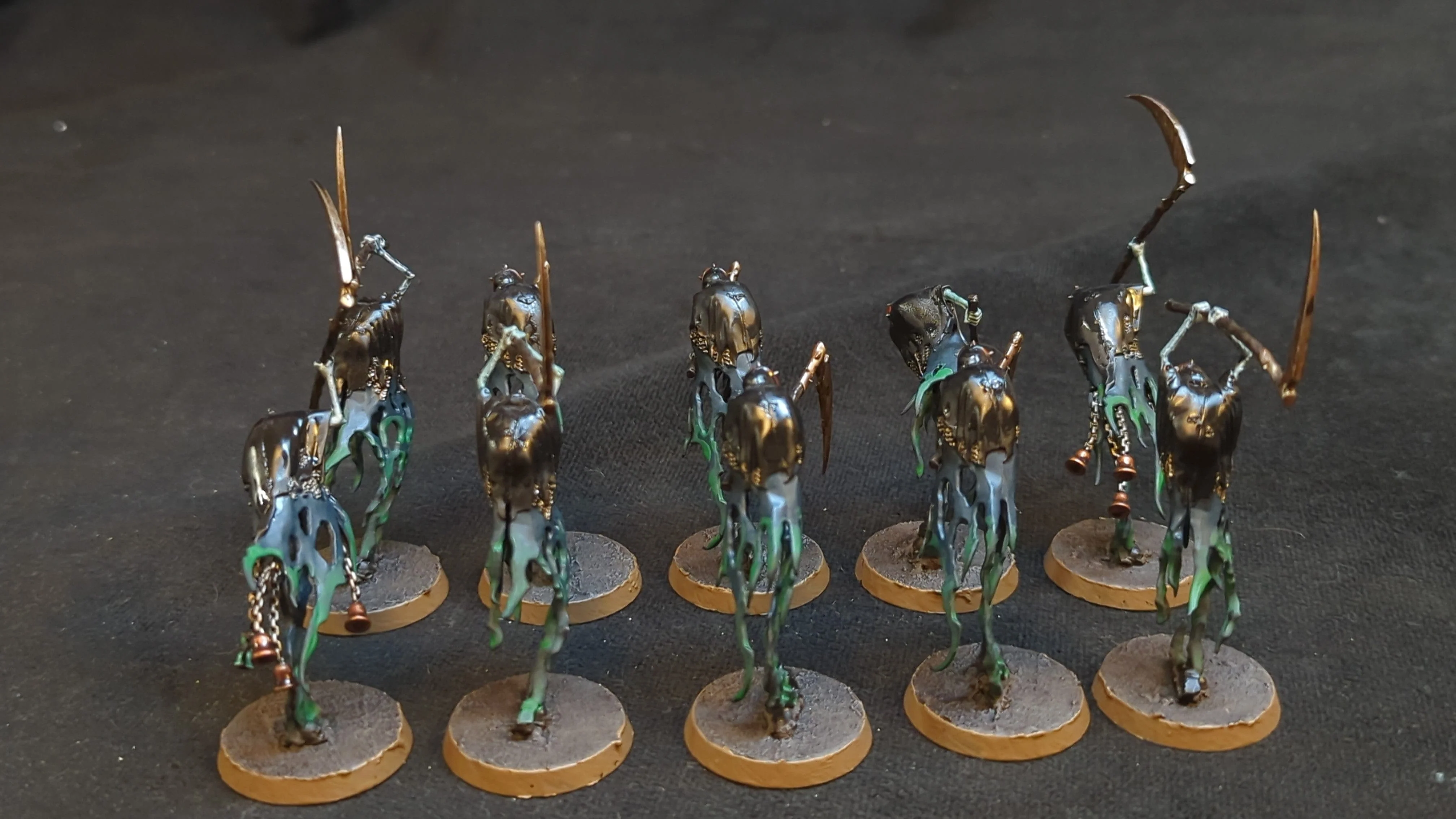 Age of Sigmar Nighthaunt Grimghast Reapers x10 Painted - Image 2