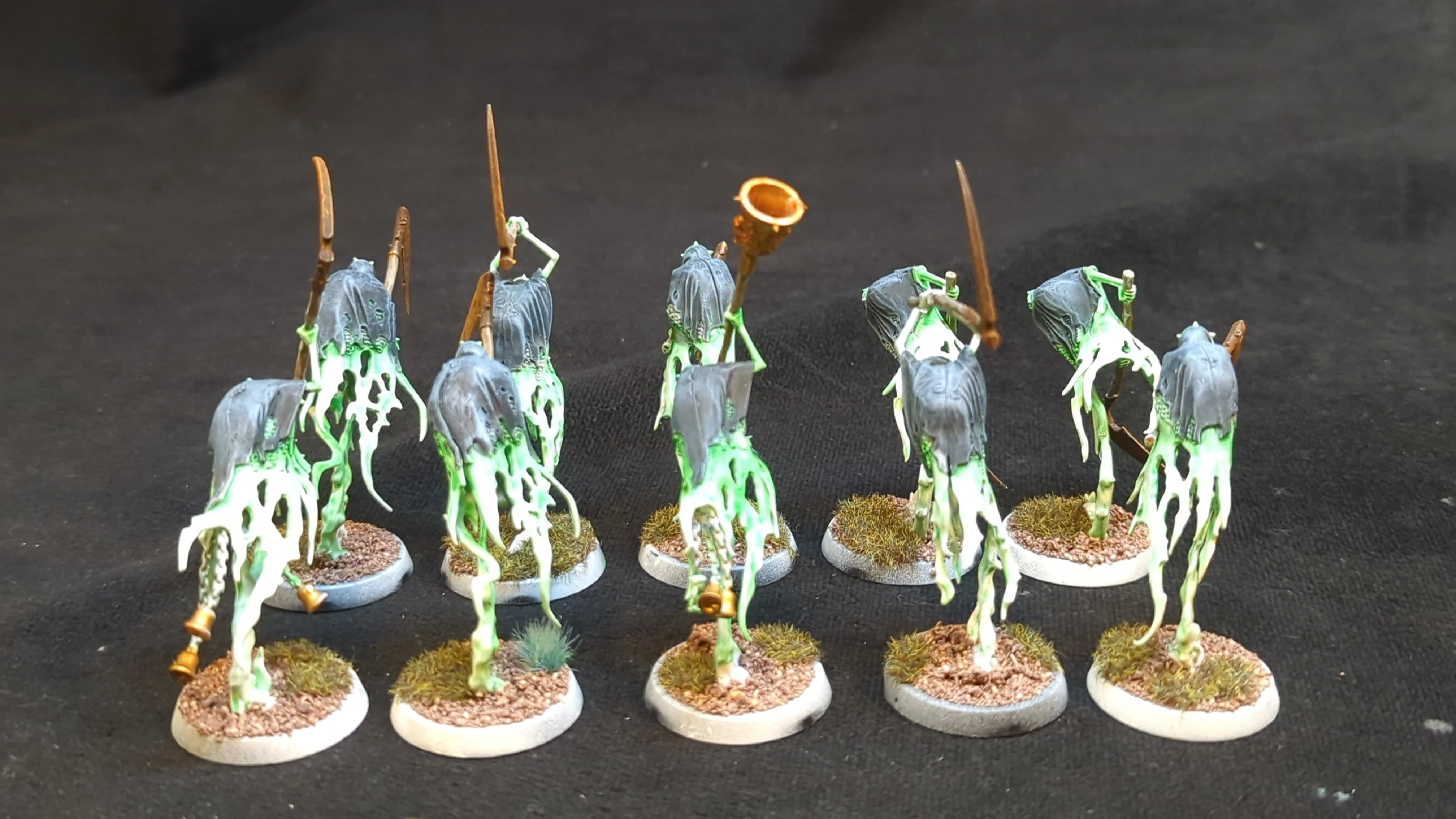 Age of Sigmar Nighthaunt Grimghast Reapers x10 Painted - Image 2