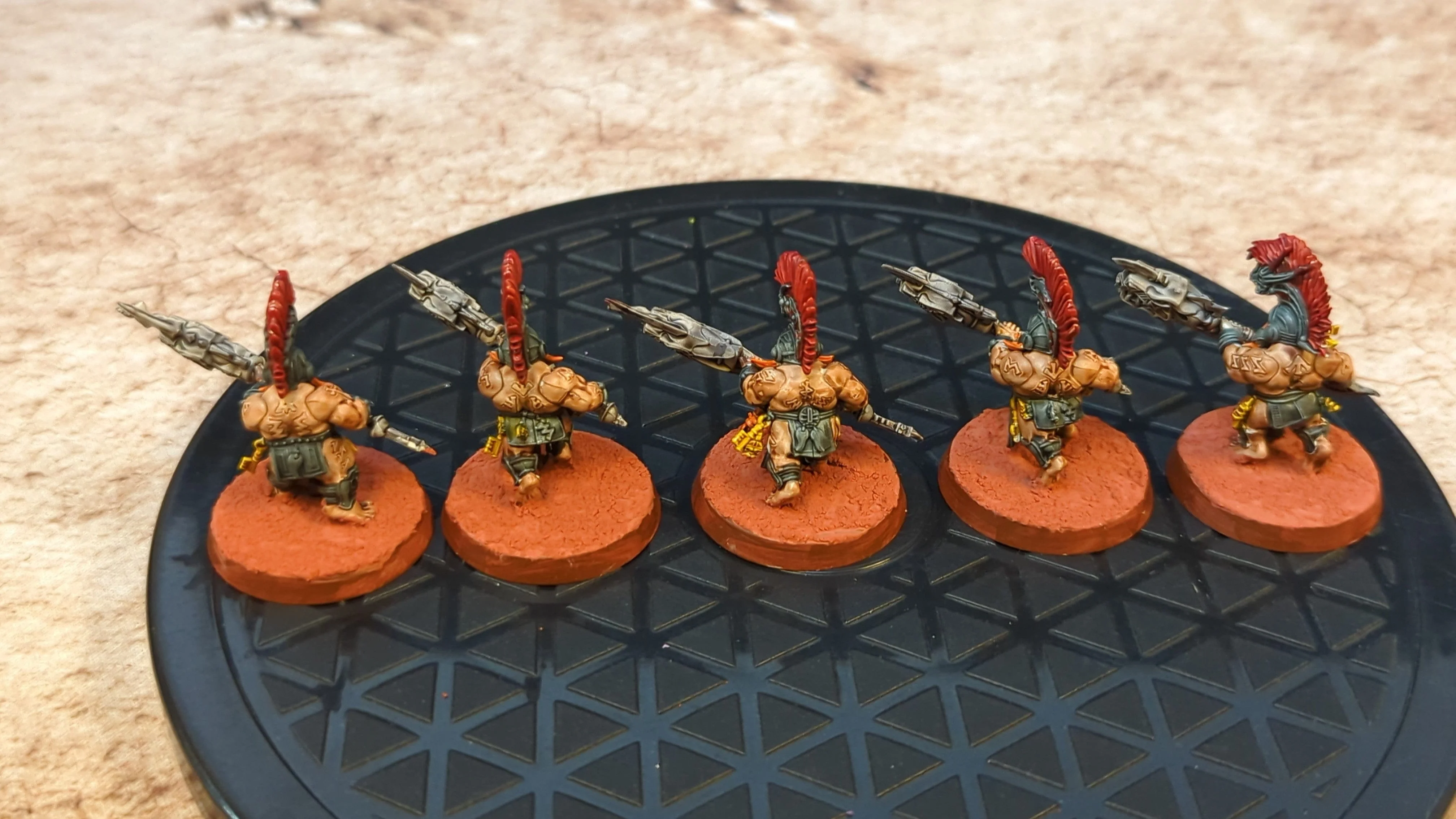 Age of Sigmar Fyreslayers Auric Hearthguard x5 Painted - Image 2