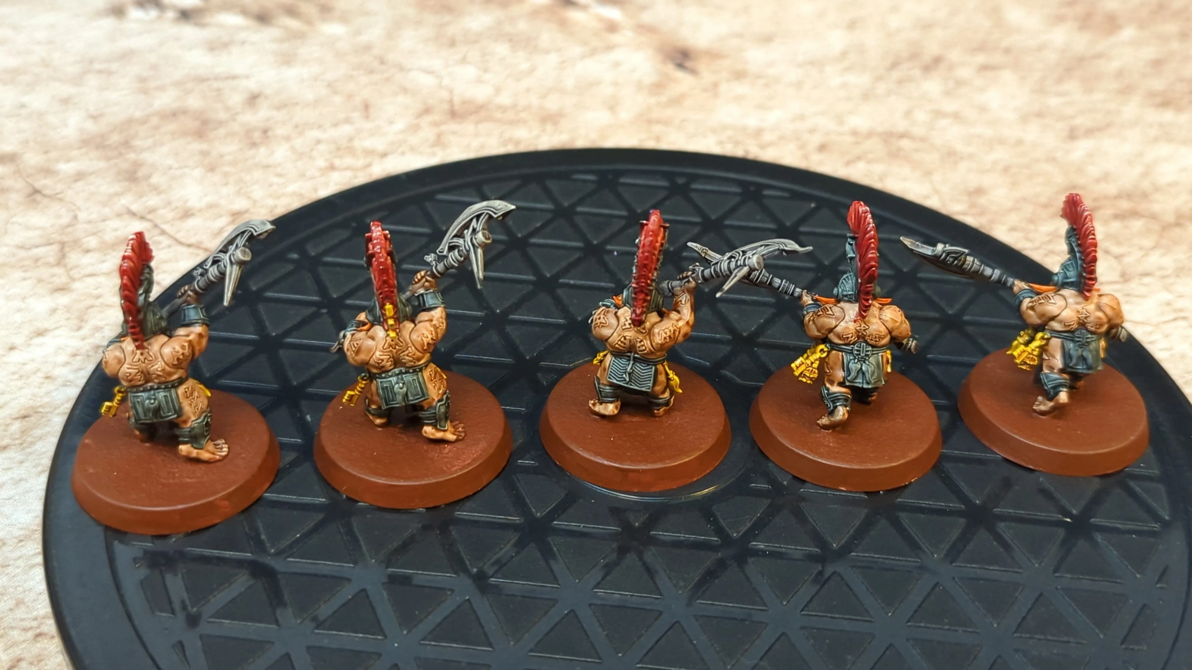 Age of Sigmar Fyreslayers Hearthguard Berzerkers x5 Painted - Image 2