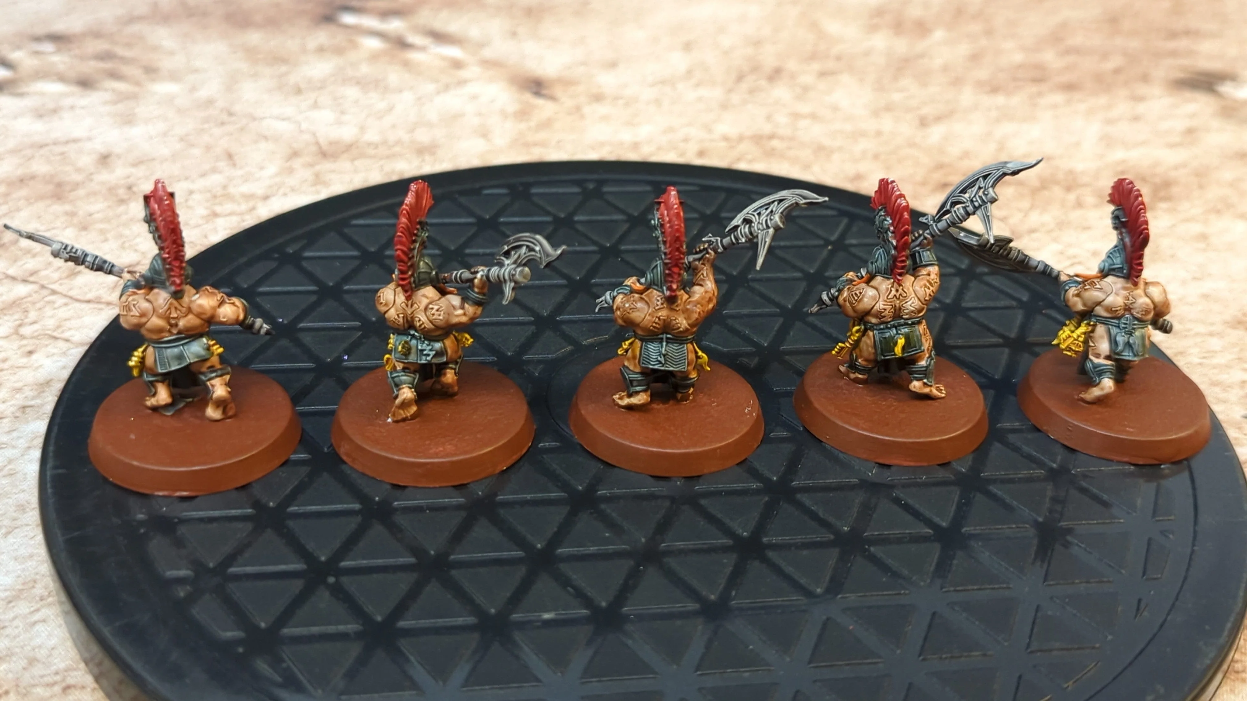 Age of Sigmar Fyreslayers Hearthguard Berzerkers x5 Painted - Image 2