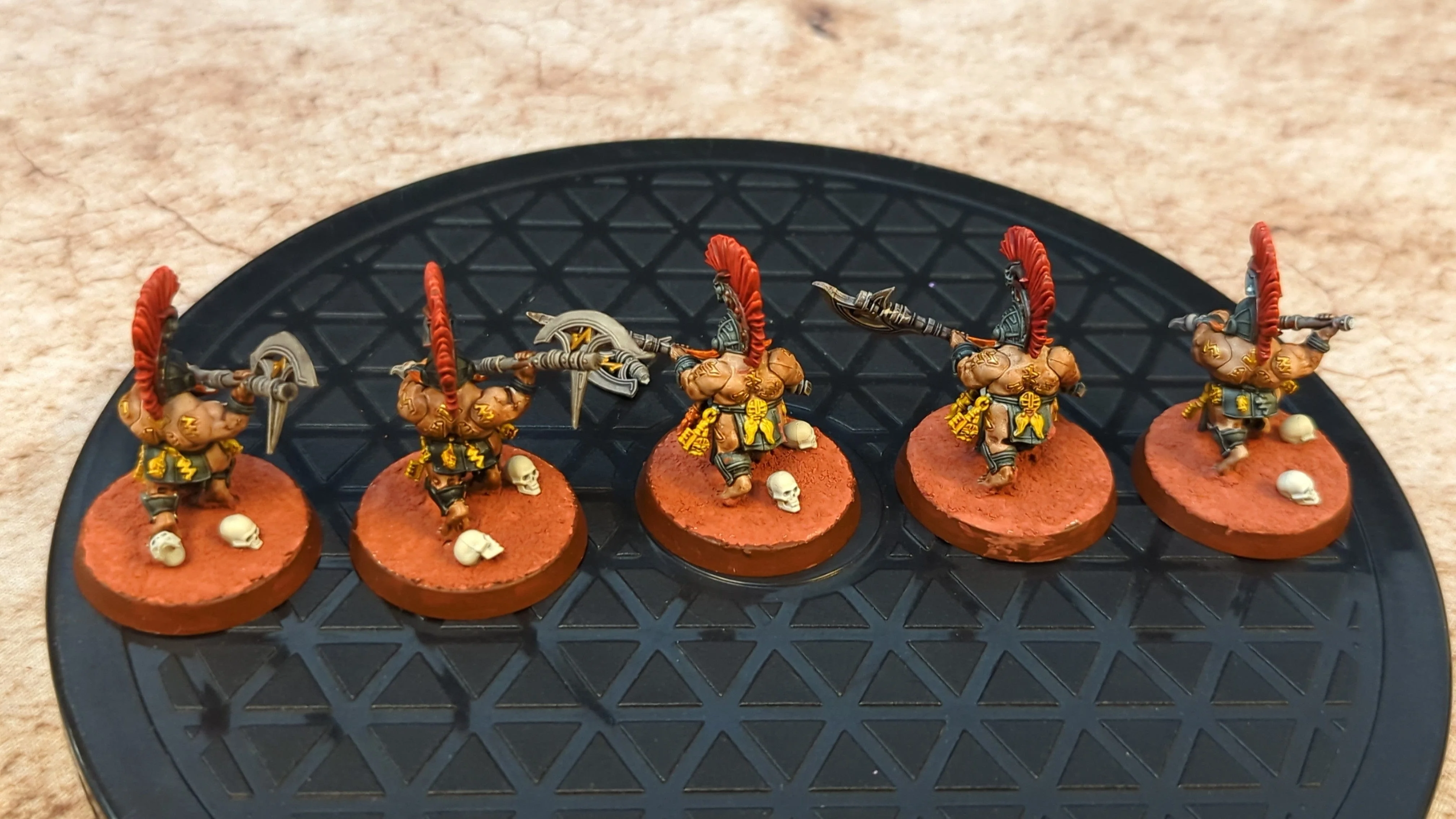 Age of Sigmar Fyreslayers Hearthguard Berzerkers x5 Painted - Image 2