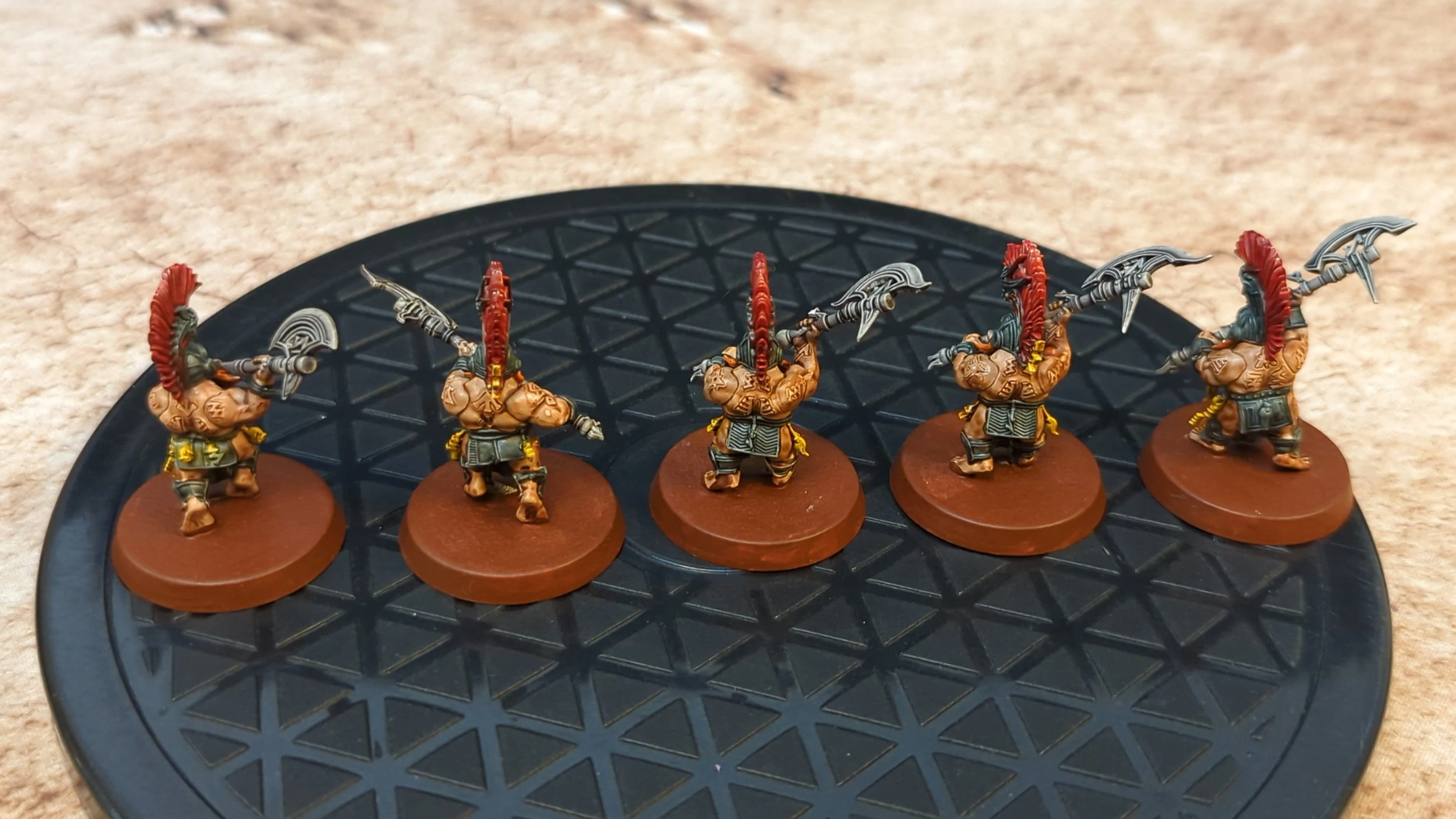 Age of Sigmar Fyreslayers Hearthguard Berzerkers x5 Painted - Image 2