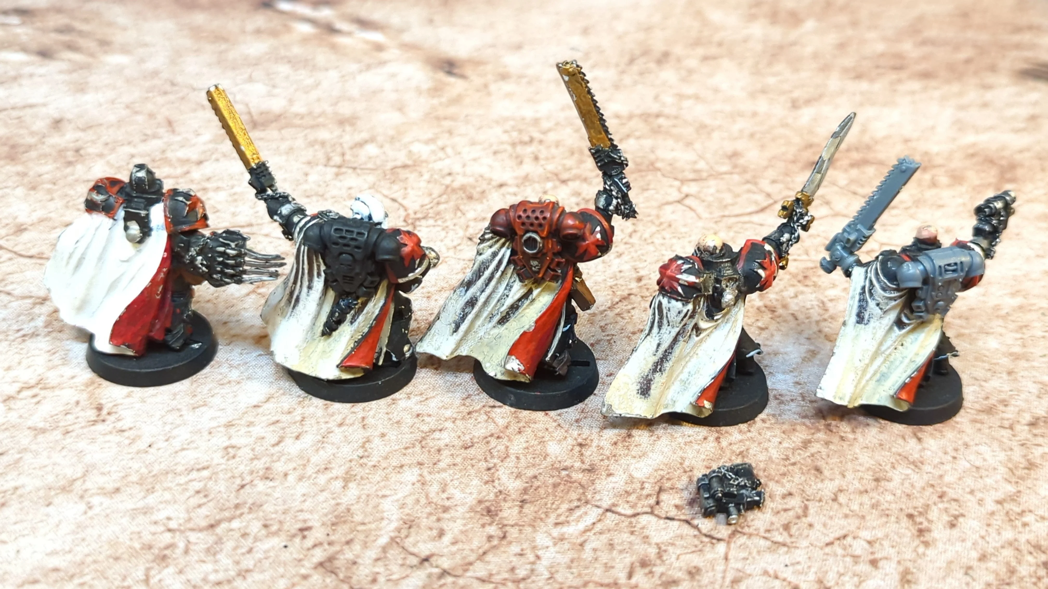 Warhammer 40k Space Marine Sword Brethen (OOP Metal) x5 OOP Painted - Image 2