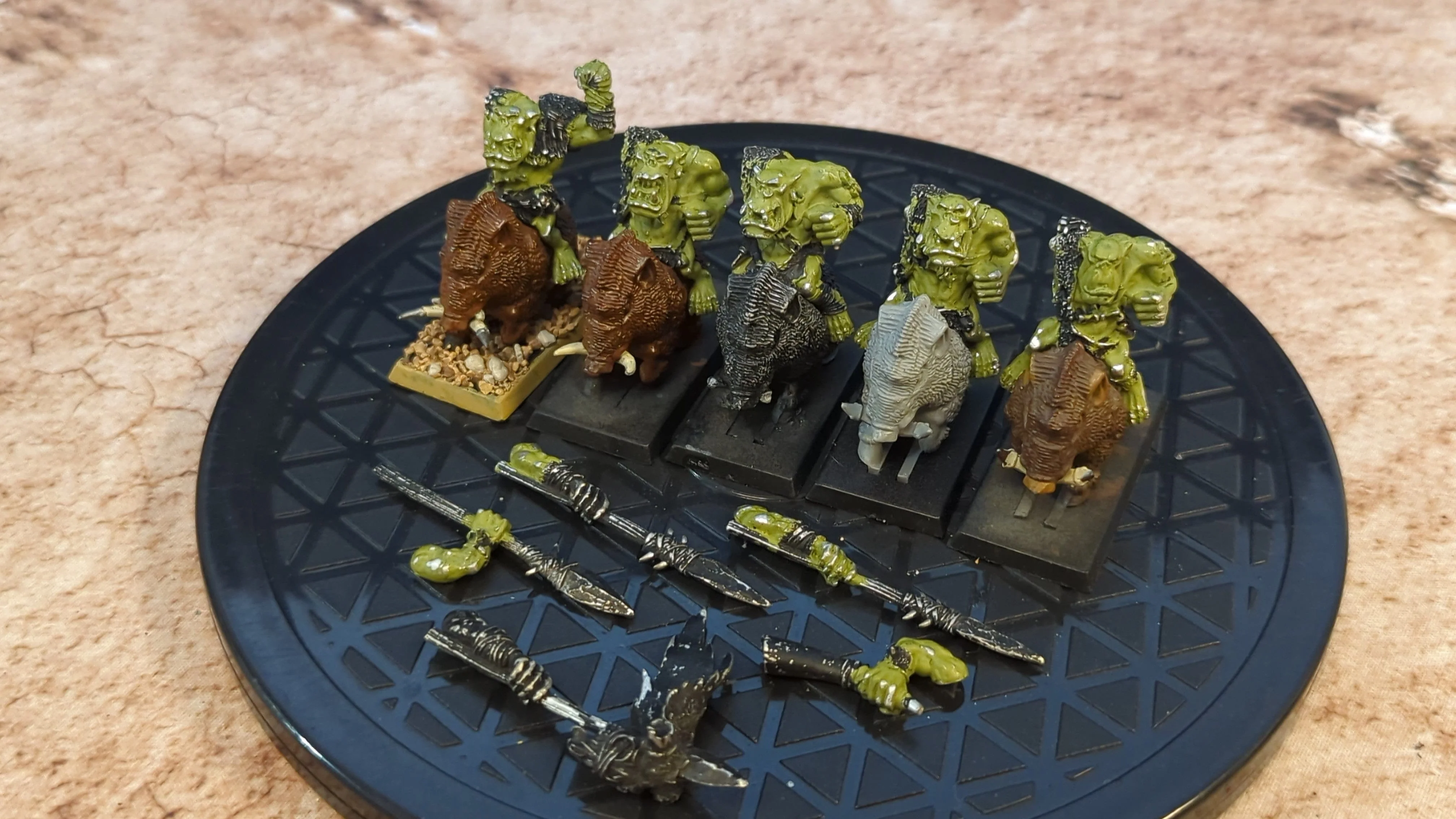 The Old World Warhammer old world Savage orc boar boyz (oop metal) x5