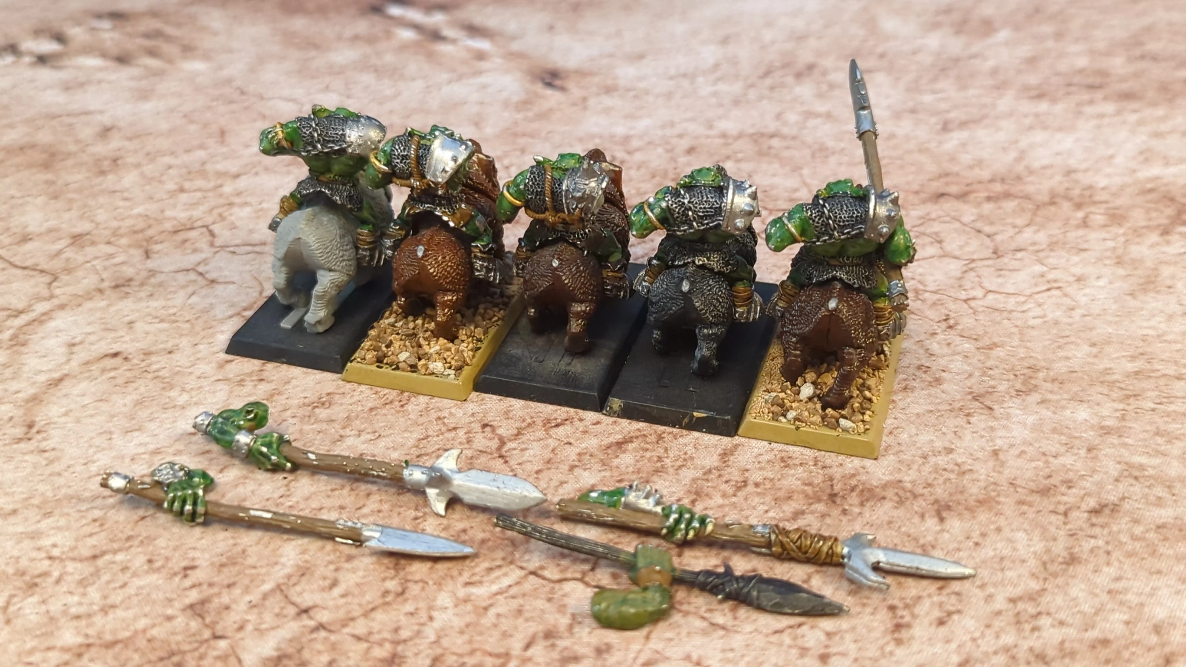 The Old World Warhammer old world  orc boar boyz (oop metal) x5 - Image 2