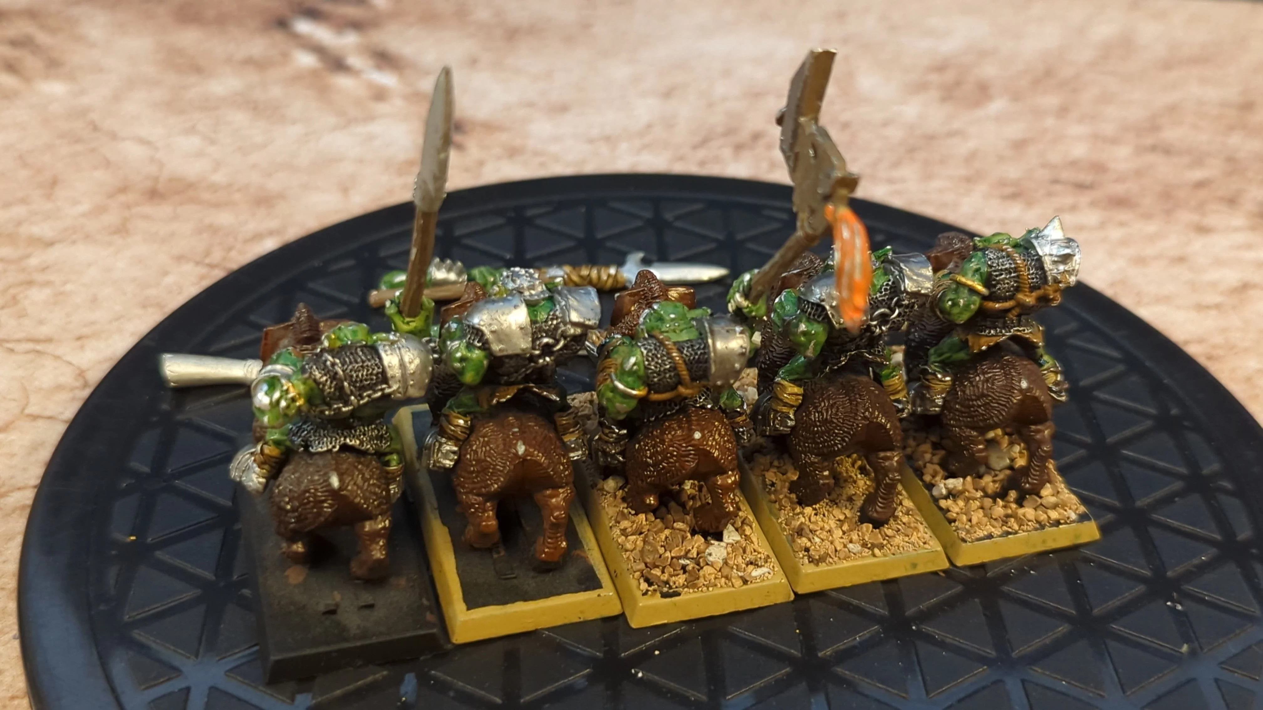 The Old World Warhammer old world orc boar boyz (oop metal) x5 - Image 2