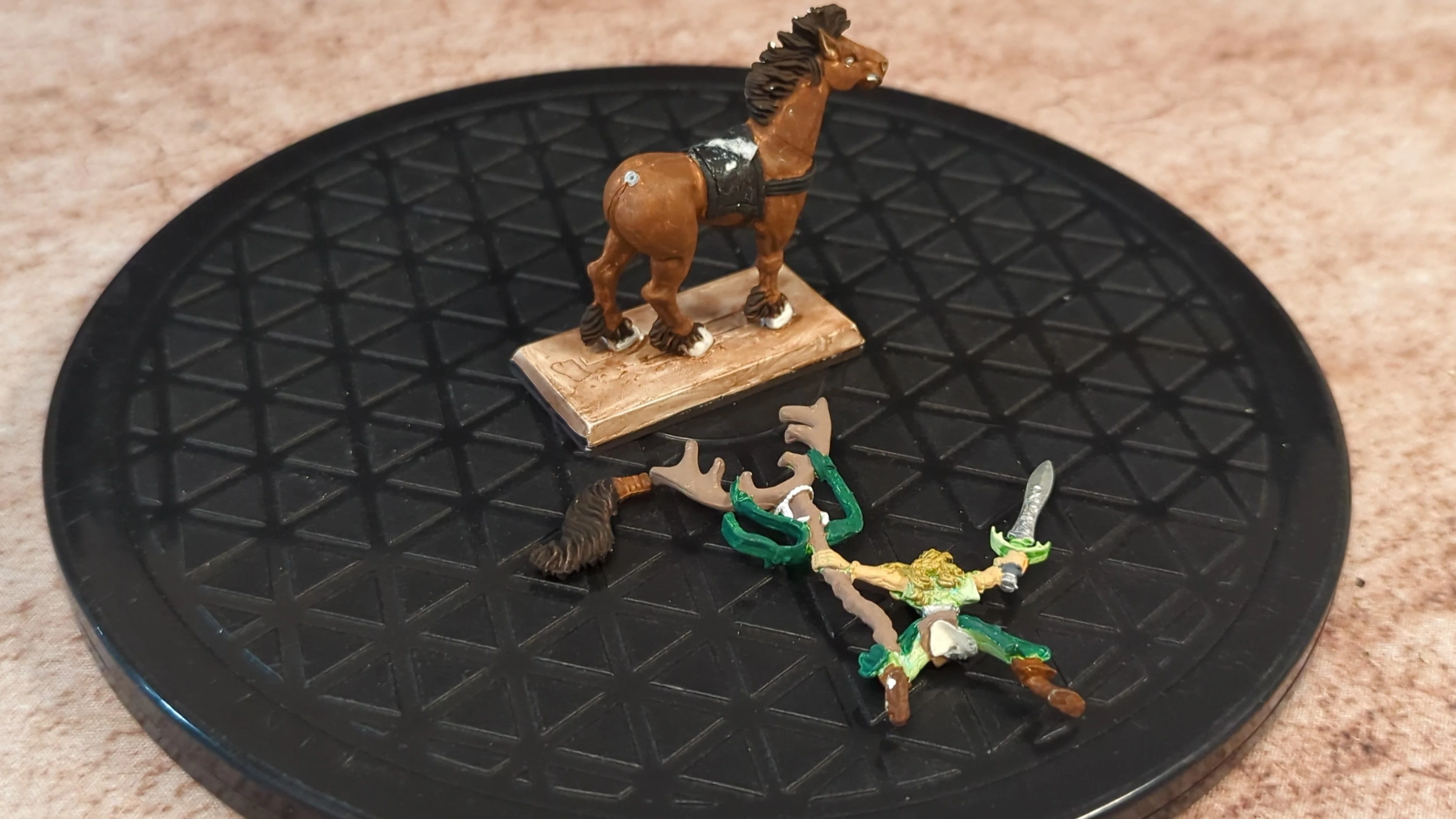 The Old World Wood Elf Realms Mage on Elven Steed x1 OOP Painted - Image 2
