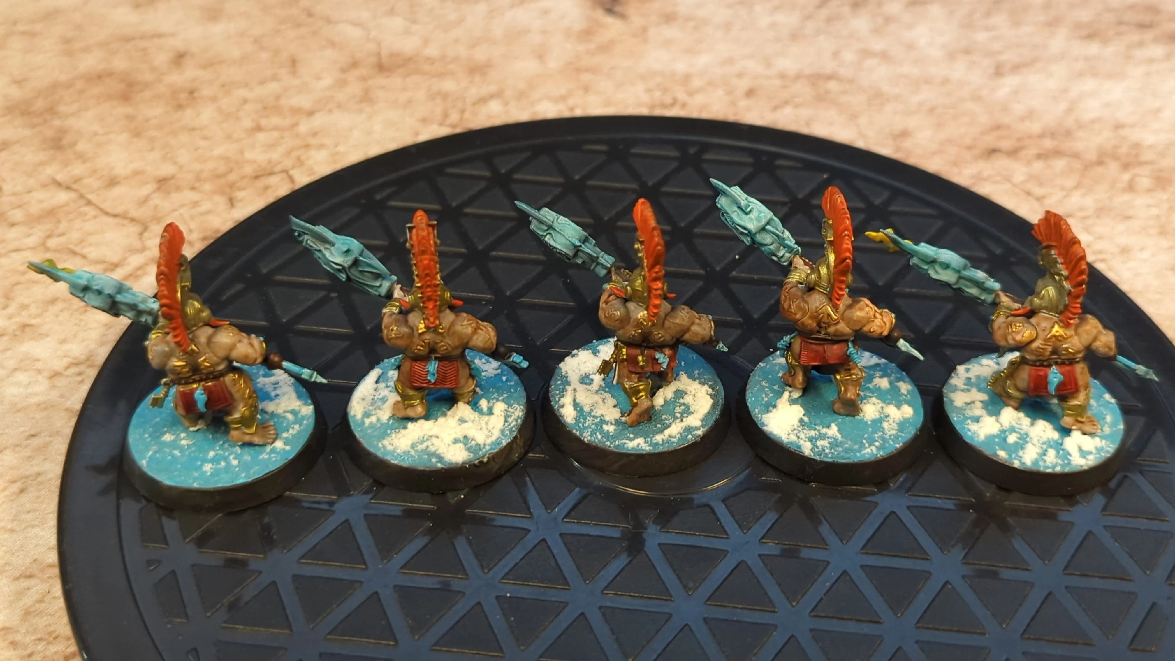 Age of Sigmar Fyreslayers Auric Hearthguard x5 Painted - Image 2