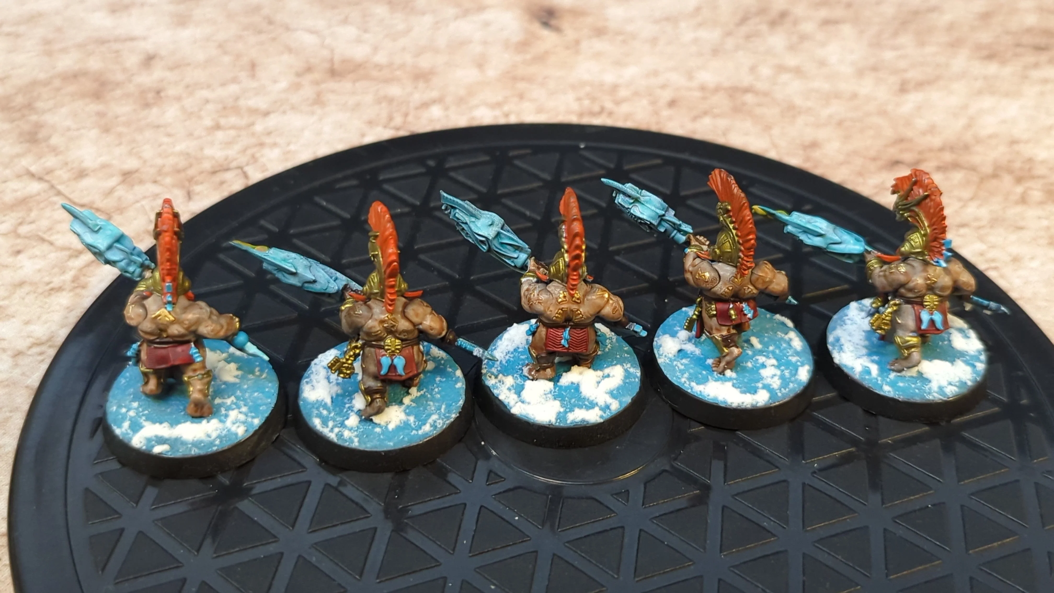Age of Sigmar Fyreslayers Auric Hearthguard x5 Painted - Image 2