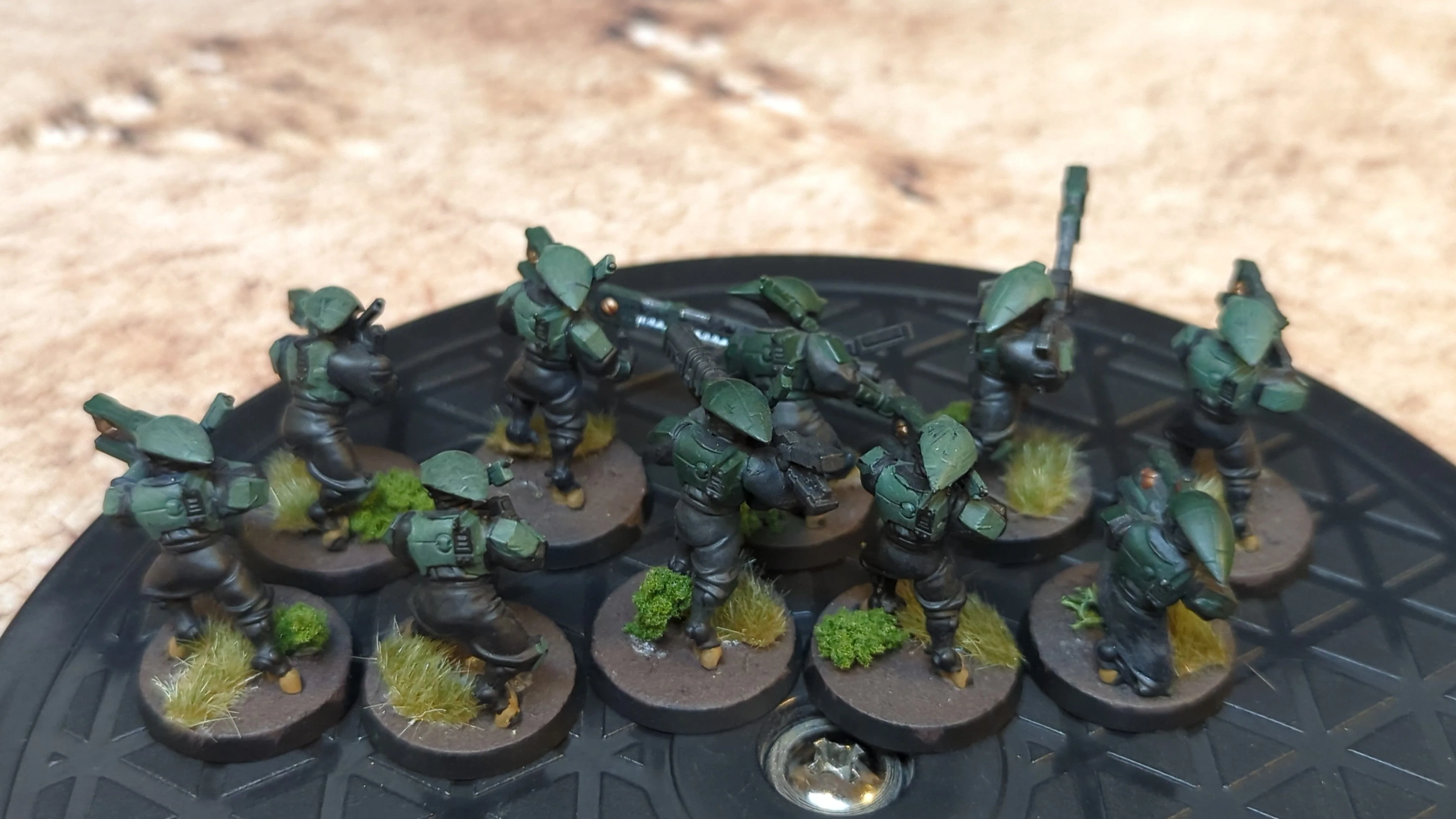 Warhammer 40k T'au Empire Fire Warriors / Breachers x10 Painted - Image 2