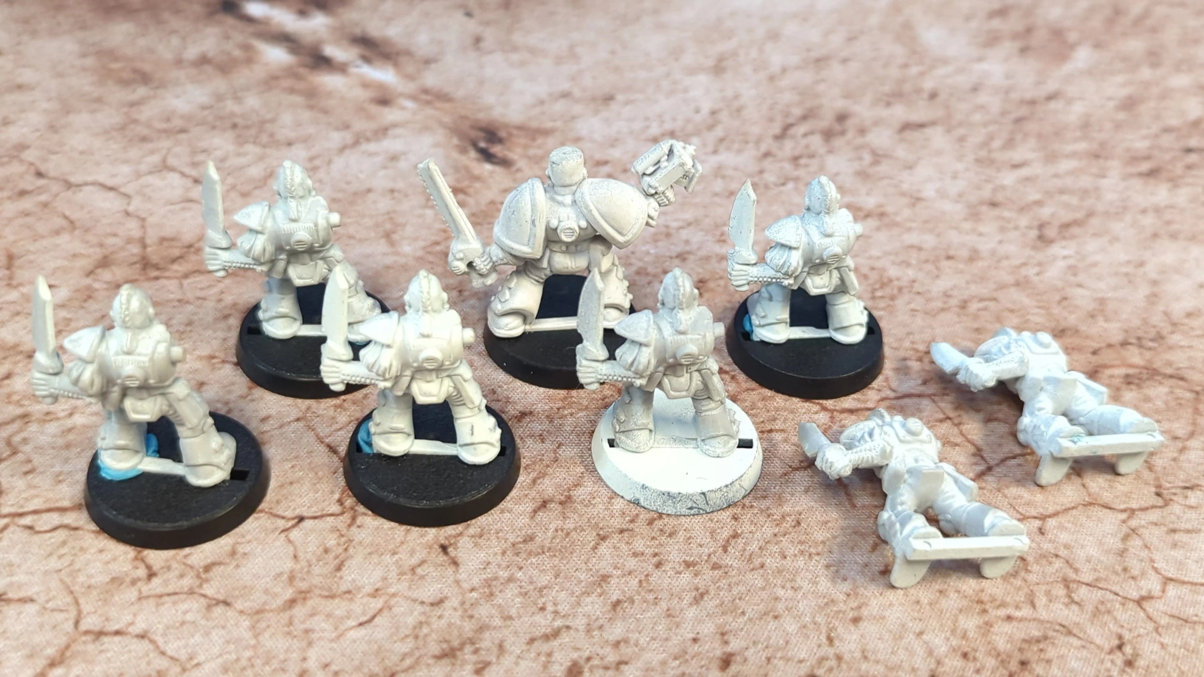 Warhammer 40k Space marine scout (tyranid attack - missing arms) x8 - Image 2