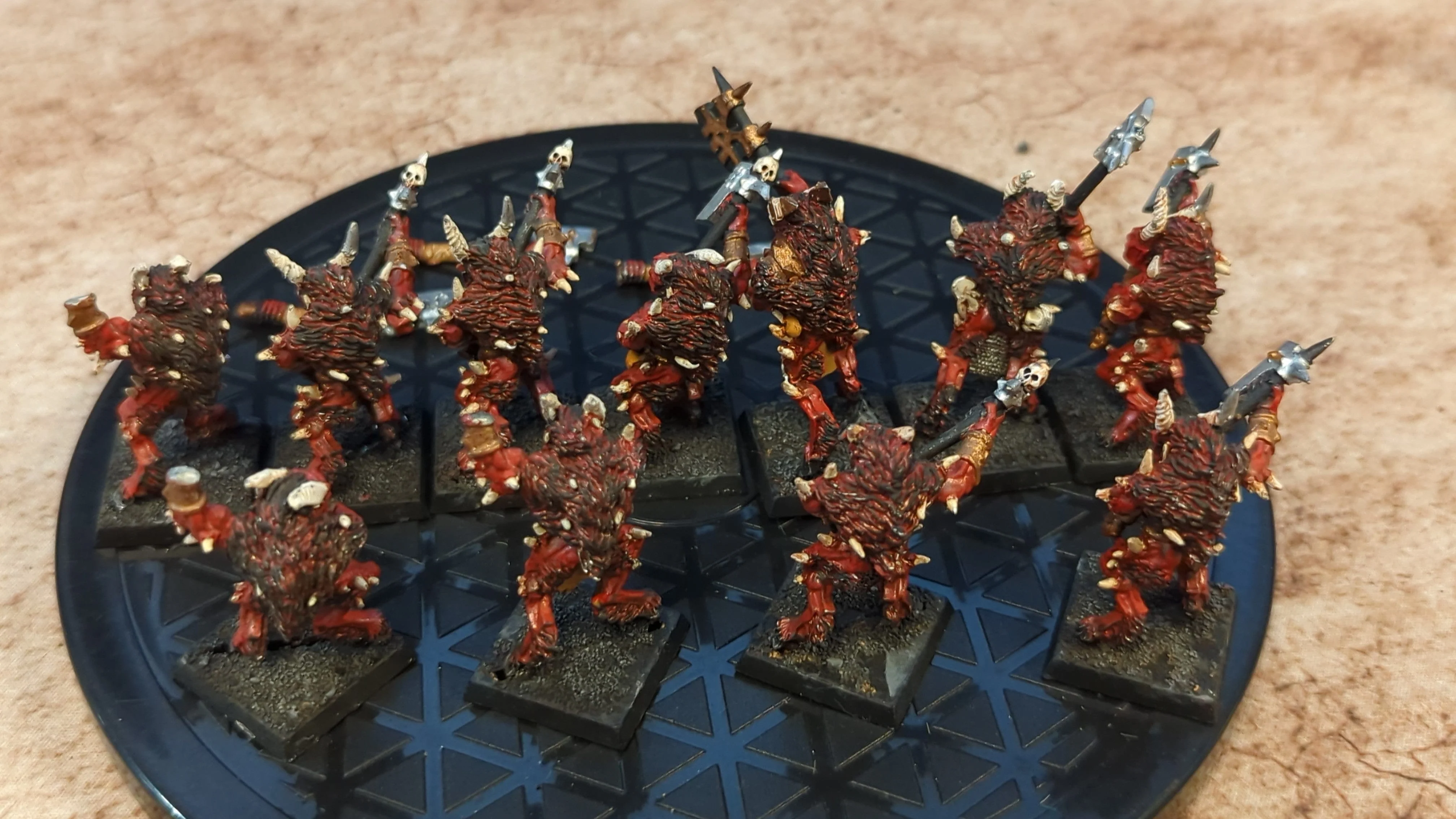 Age of Sigmar Daemons of Khorne Bloodletters (OOP Metal) x11 OOP Painted - Image 2