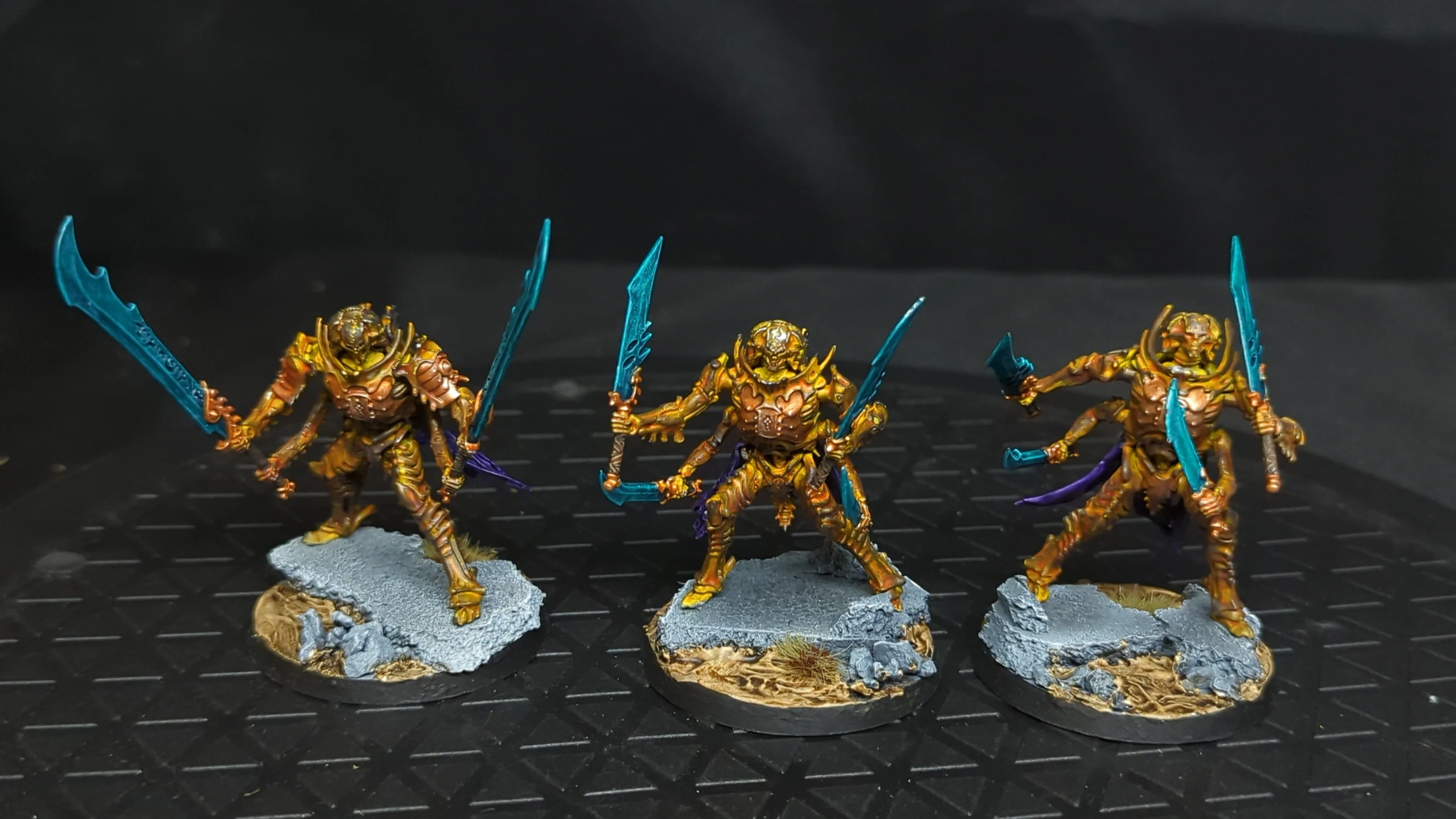 Age of Sigmar Ossiarch Bonereapers Immortis Guard x3 Painted