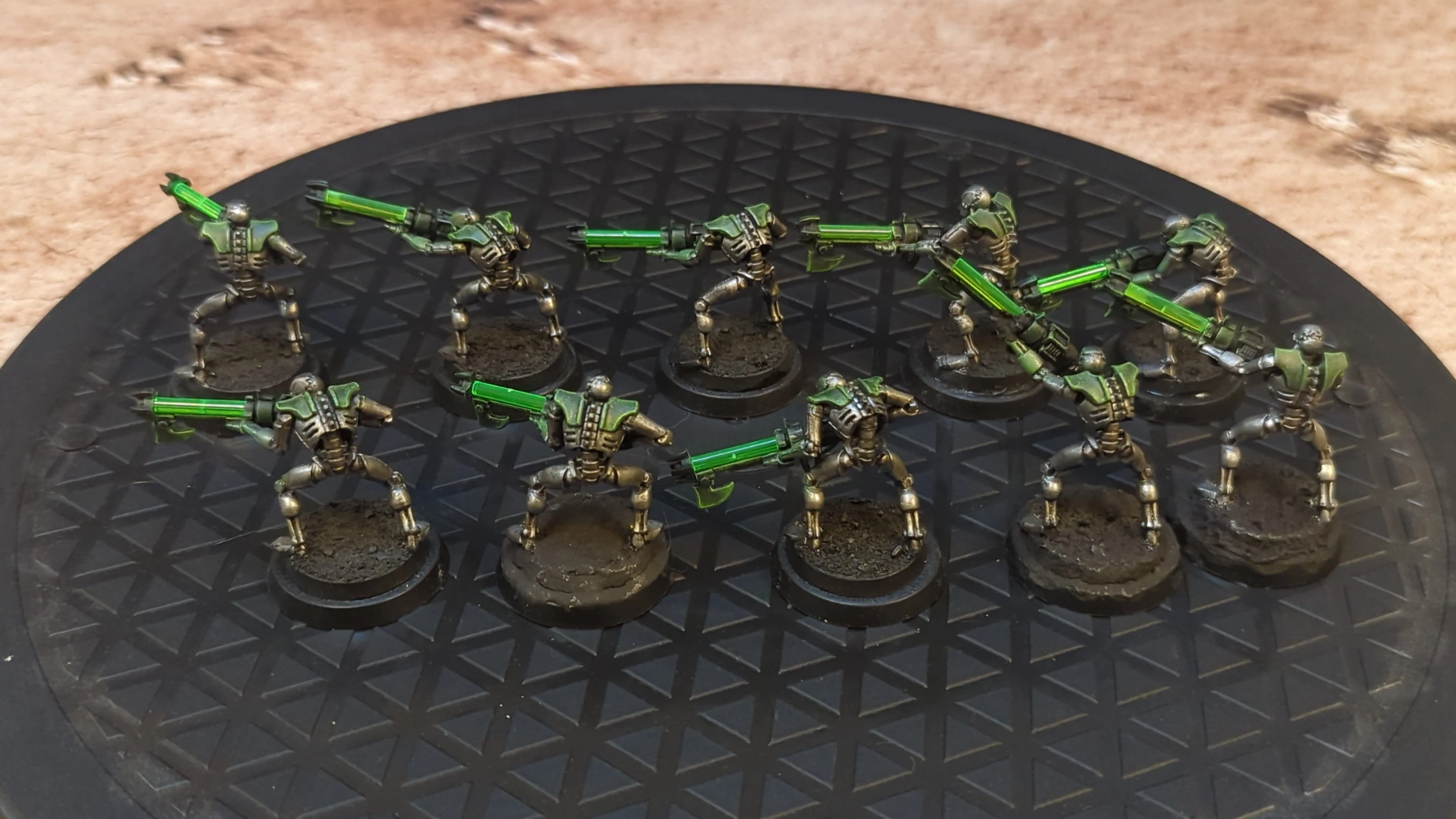 Warhammer 40k Necrons Warriors x10 Painted - Image 2
