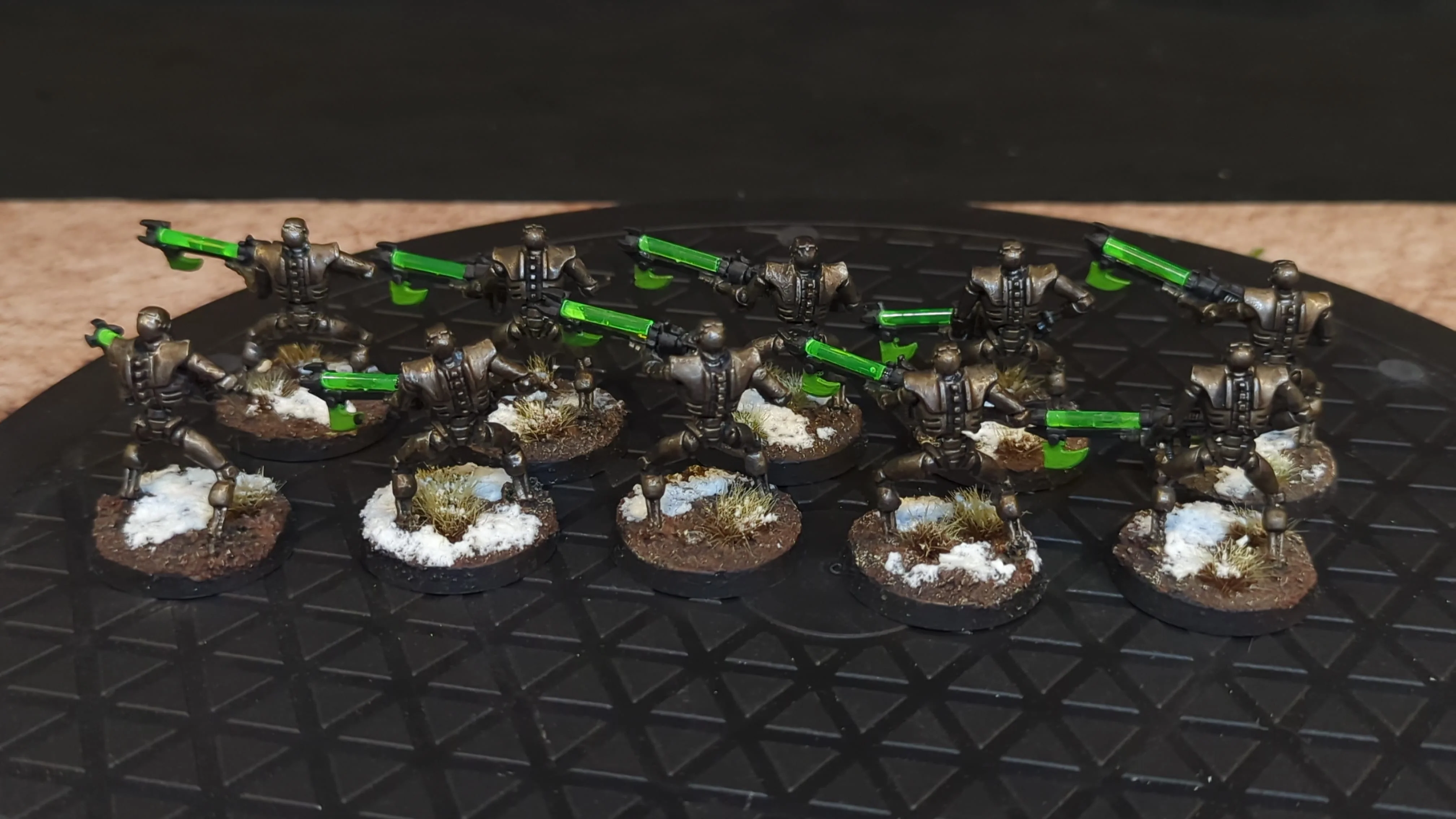 Warhammer 40k Necrons Warriors x10 Painted - Image 2