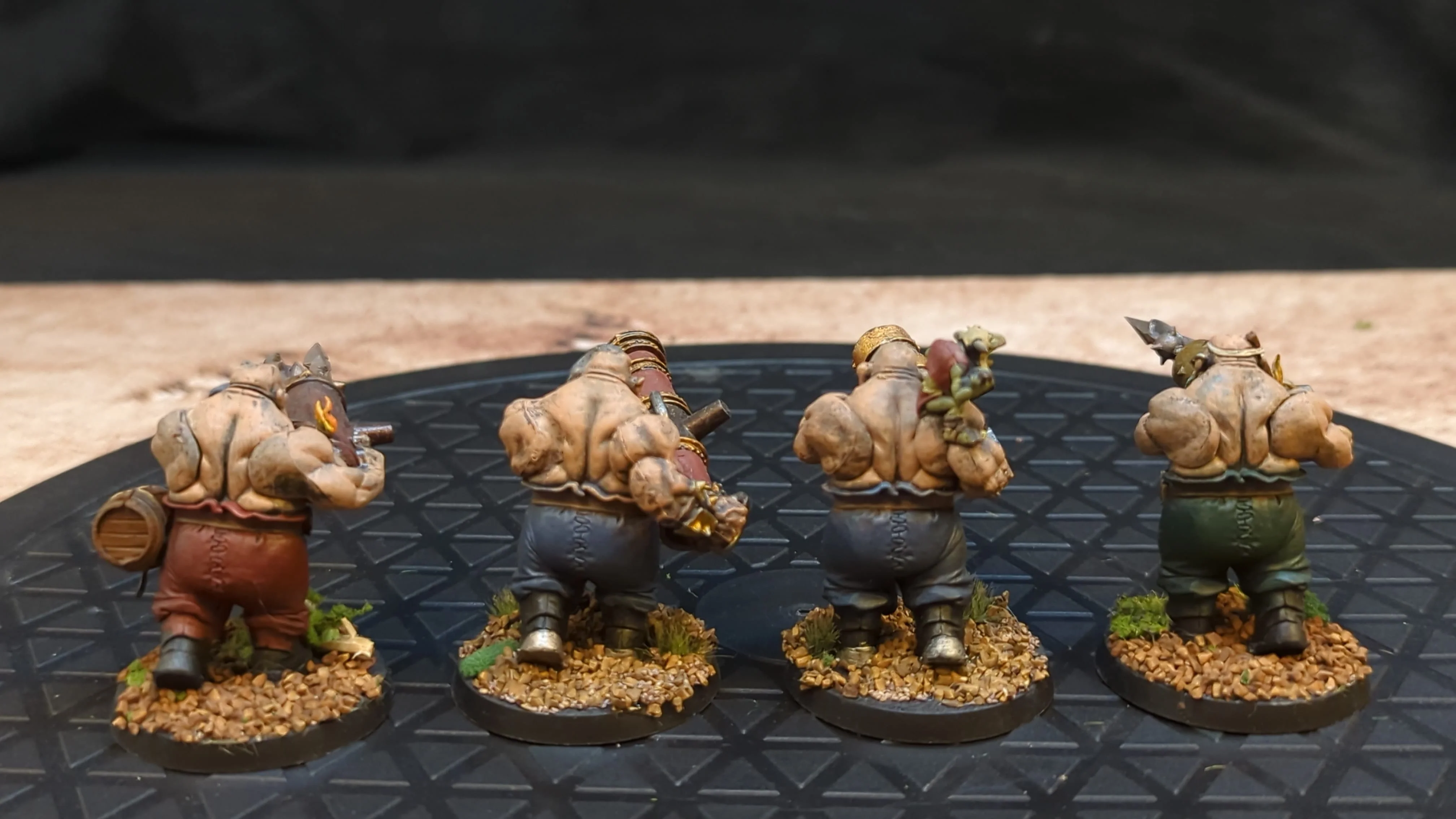 Age of Sigmar Ogor Mawtribes Leadbelchers x4 Painted - Image 2
