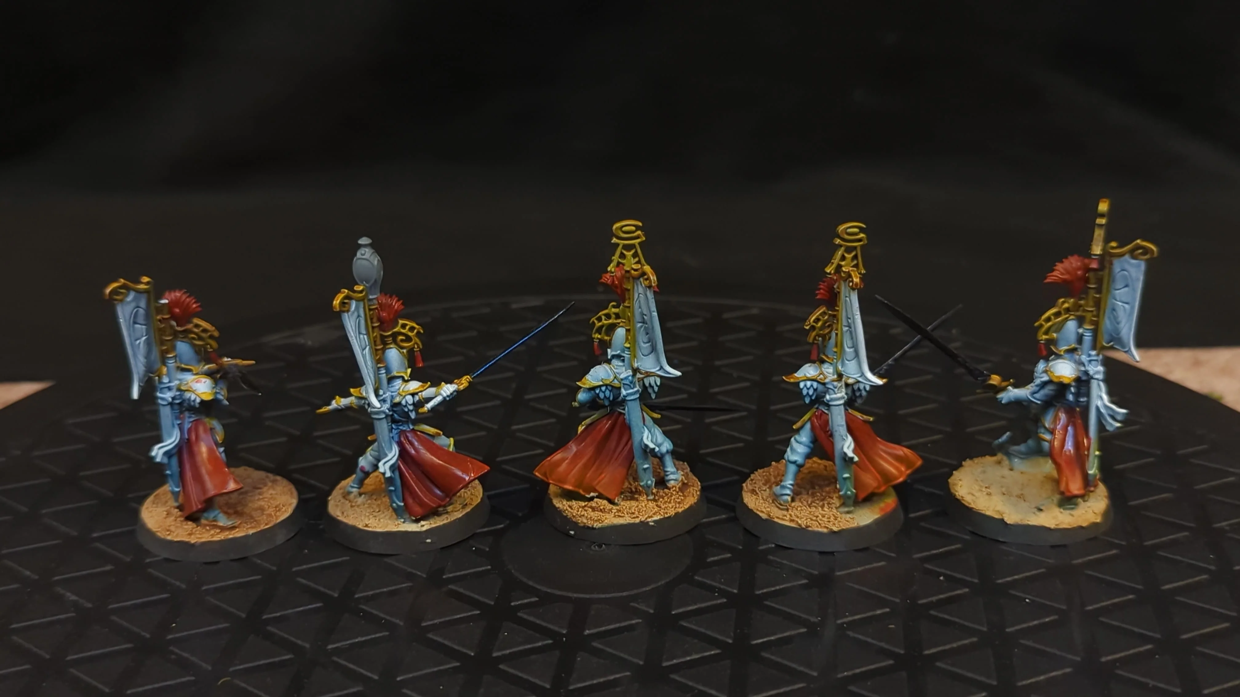 Age of Sigmar Lumineth Realm-Lords Vanari Bladelords x5 Painted - Image 2