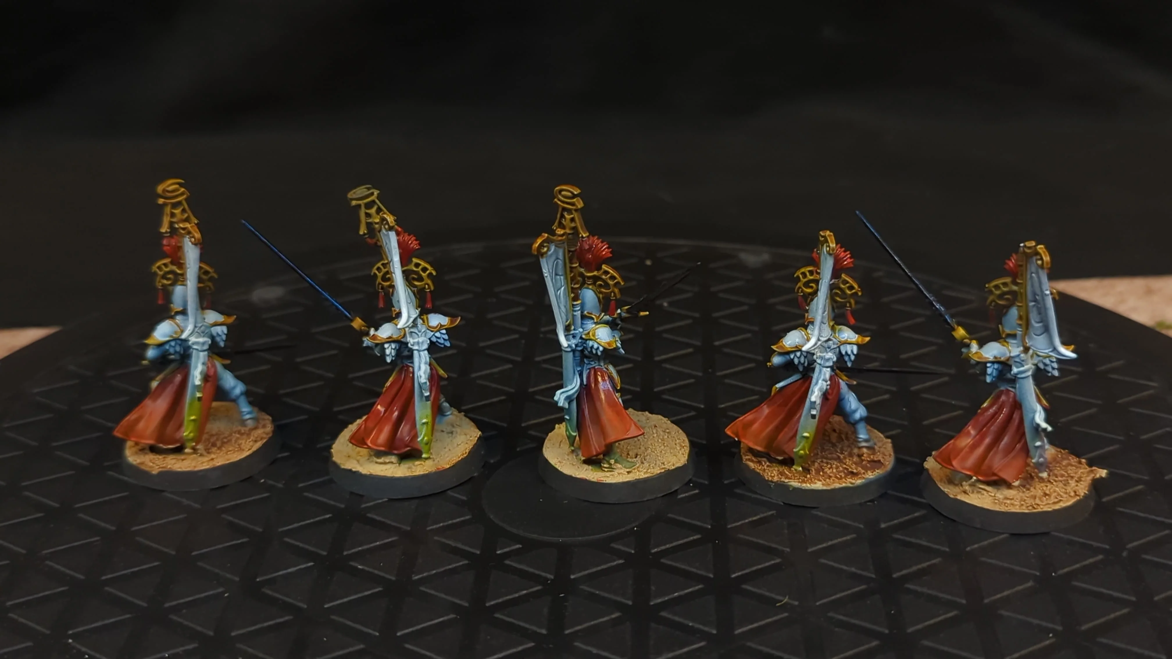 Age of Sigmar Lumineth Realm-Lords Vanari Bladelords x5 Painted - Image 2