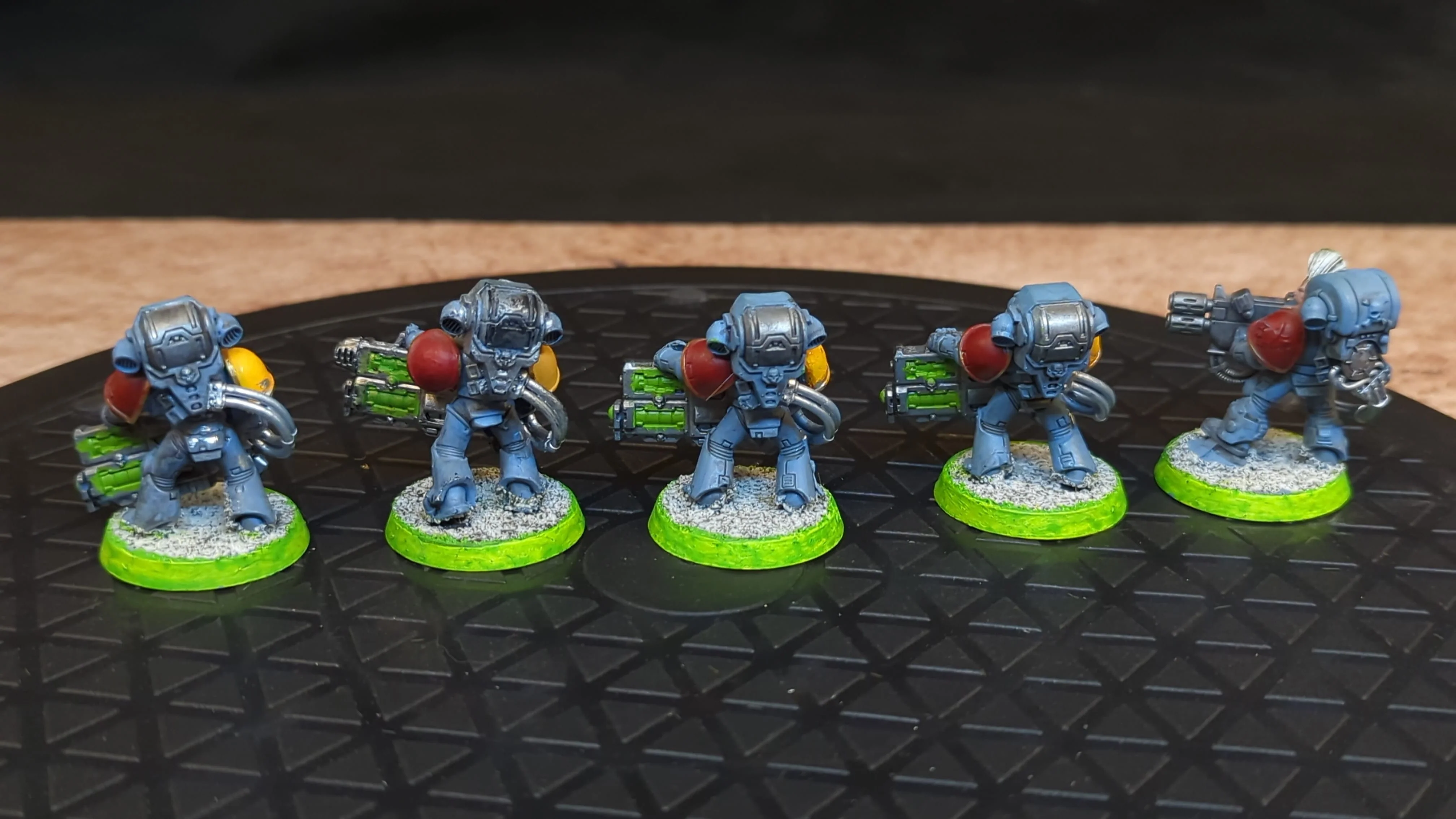Warhammer 40k Space Marines Devastator Squad x5 Painted - Image 2