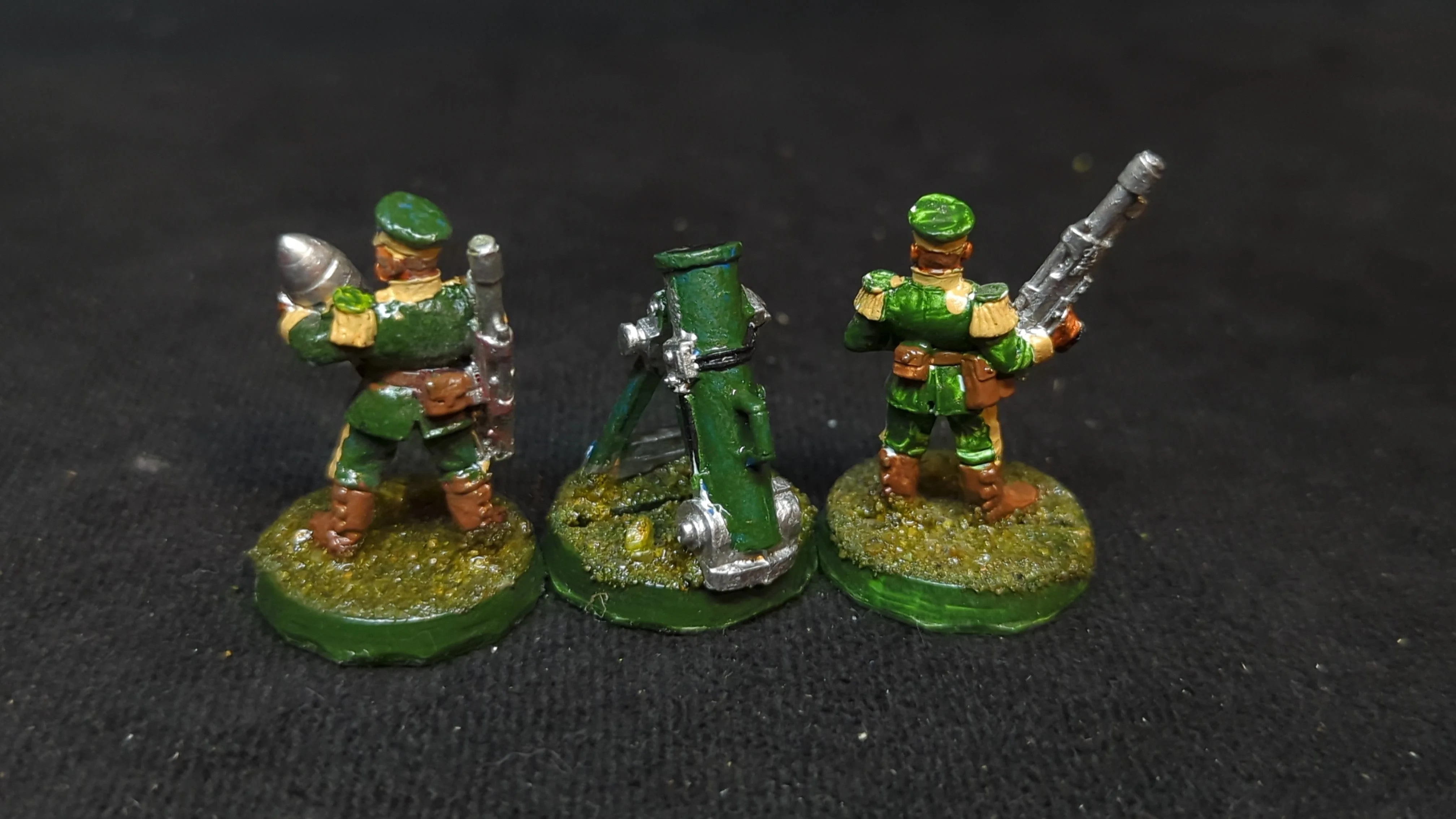 Warhammer 40k Astra Militarum Mordians with Mortar x3 OOP Painted - Image 2