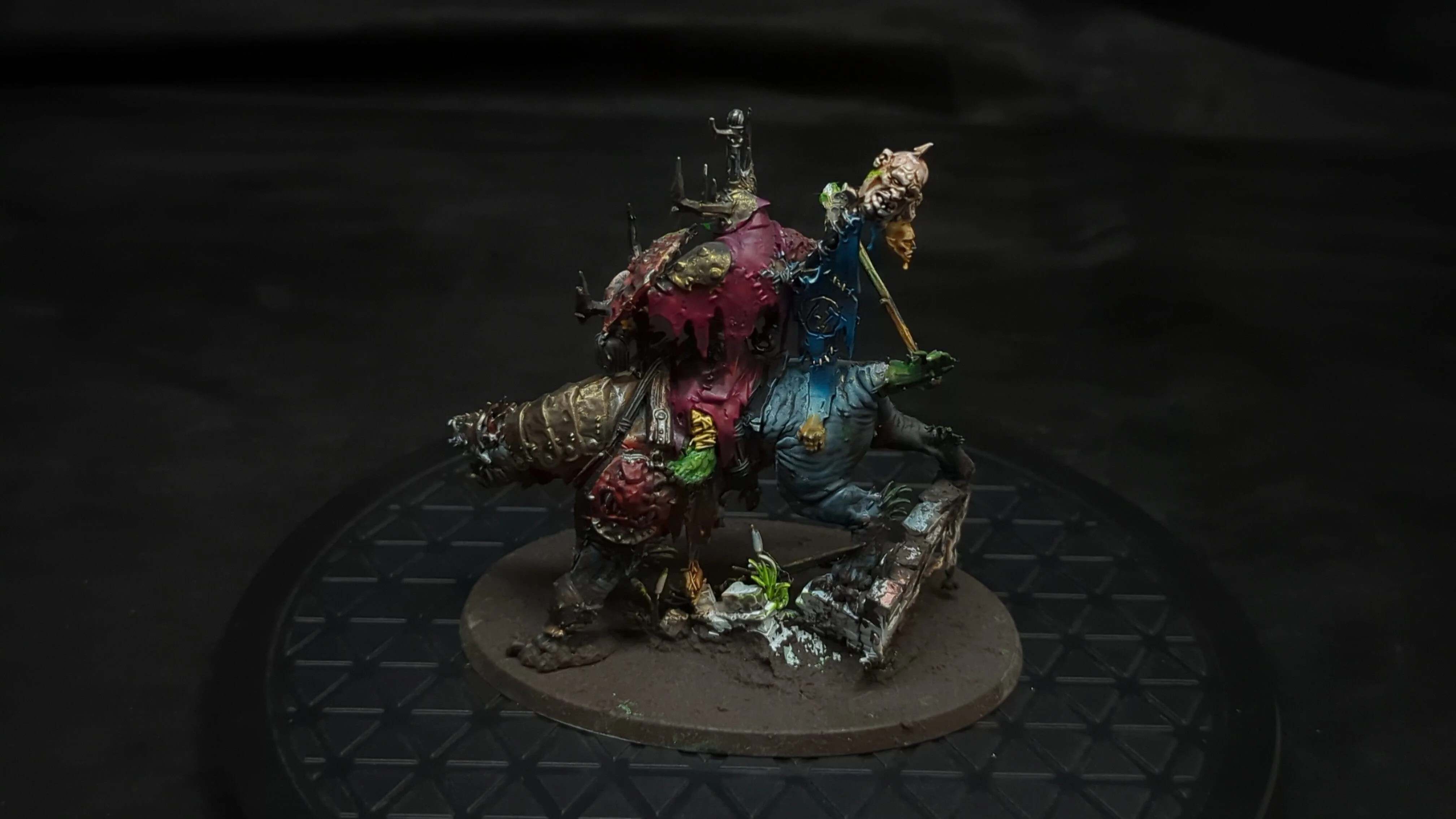 Age of Sigmar Orruk Warclans Kruleboyz Killaboss on Great Gnashtoof - Image 2