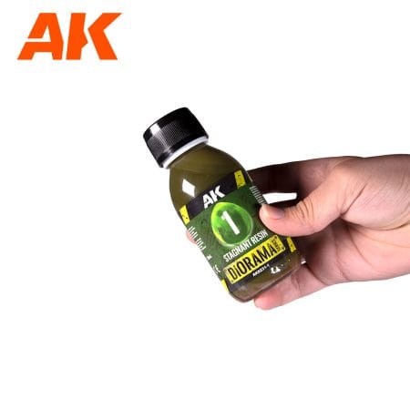 AK Interactive 2-Components Epoxy Resin Water - Stagnant Water 180ml - Image 2
