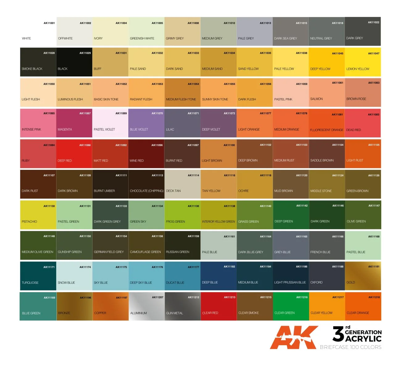 AK Interactive 3G Acrylics Briefcase - 100 Colors - Image 4