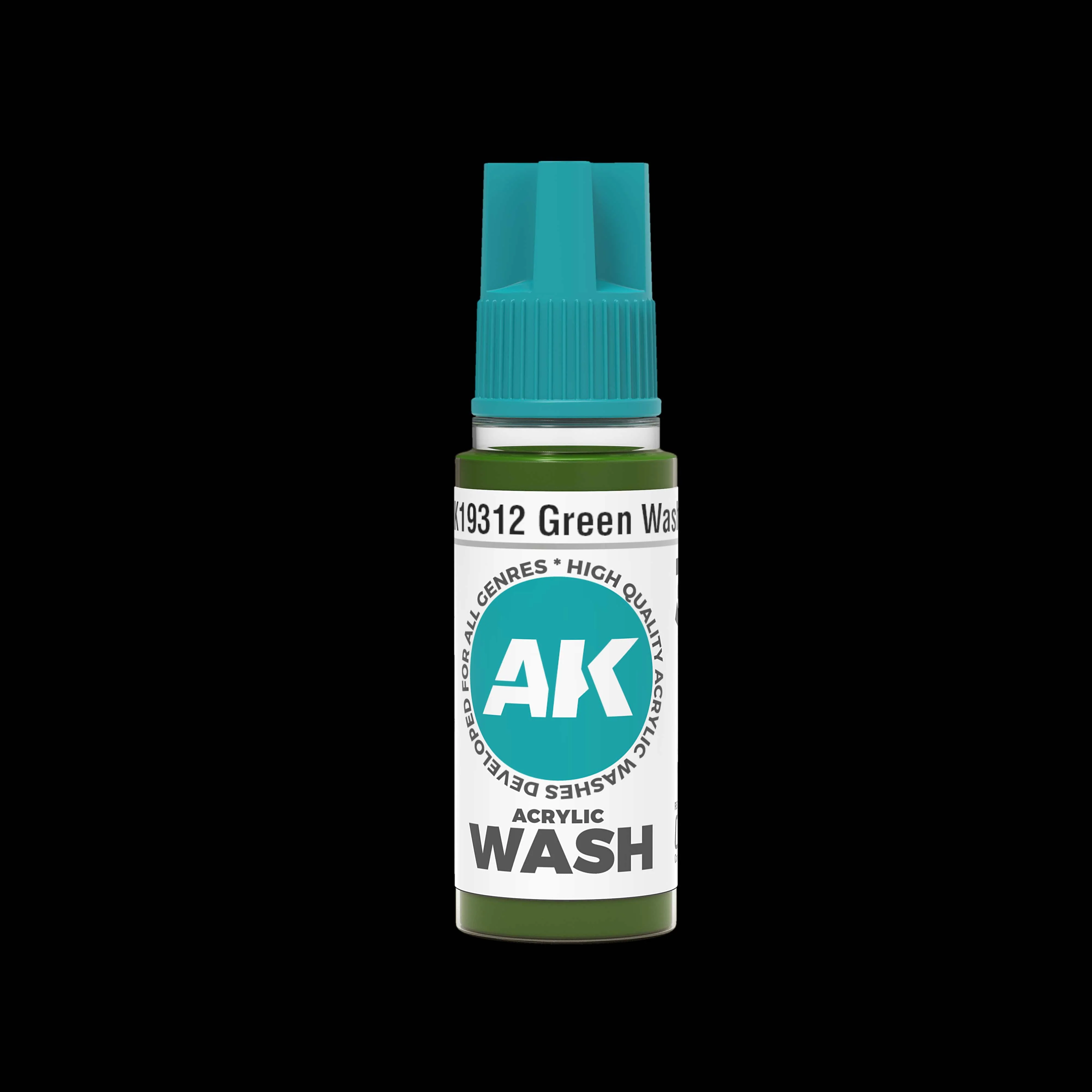 AK Interactive 3rd Gen Acrylic Wash 18ml - Green